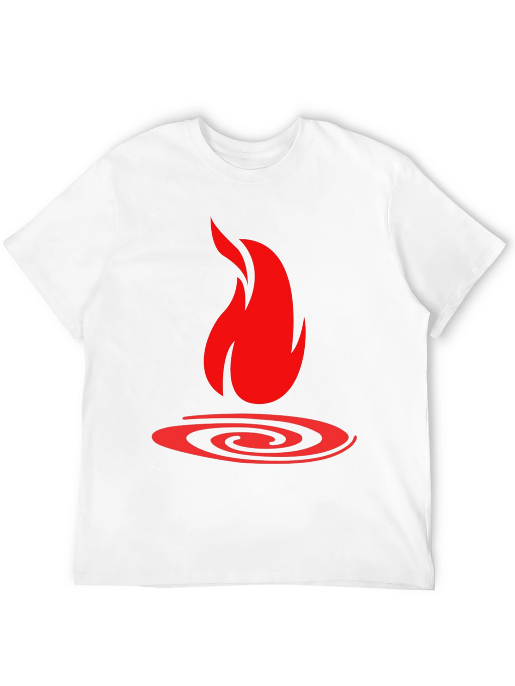 Fire Graphic Black T-Shirt - Bold Statement Tee