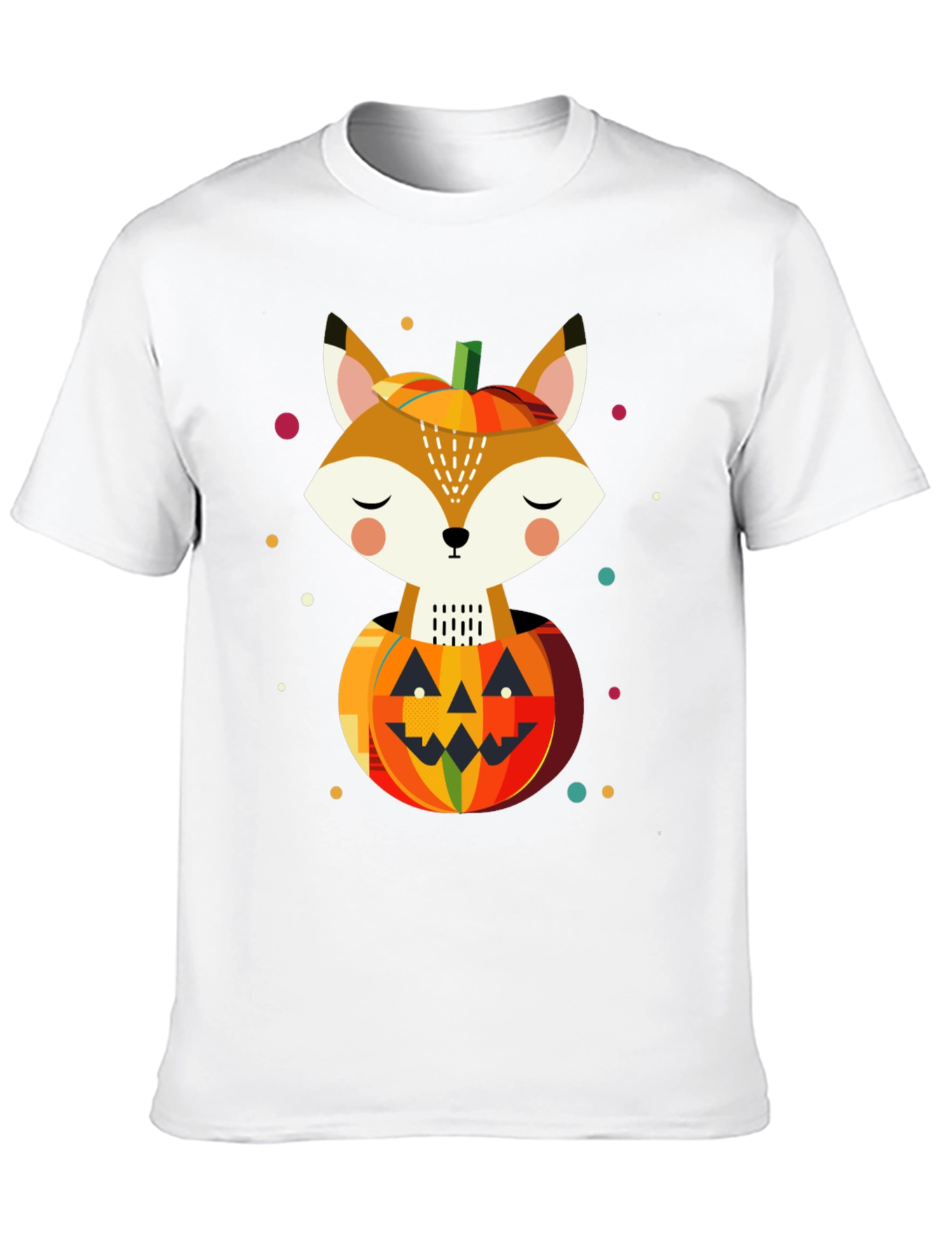 Fox in Pumpkin T-Shirt - Halloween Design