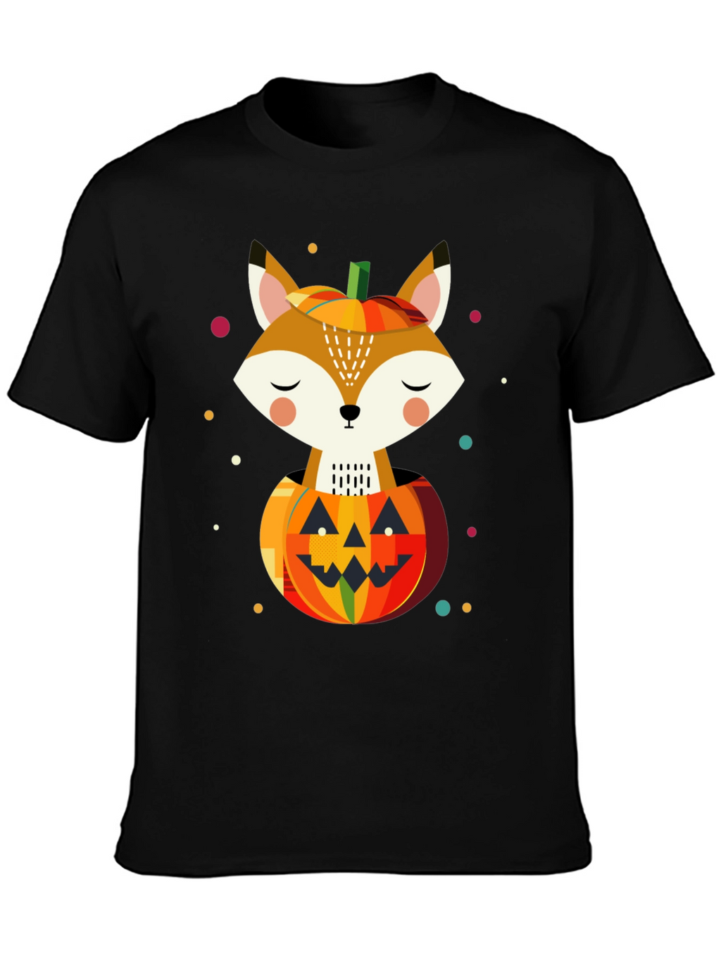 Fox in Pumpkin T-Shirt - Halloween Design