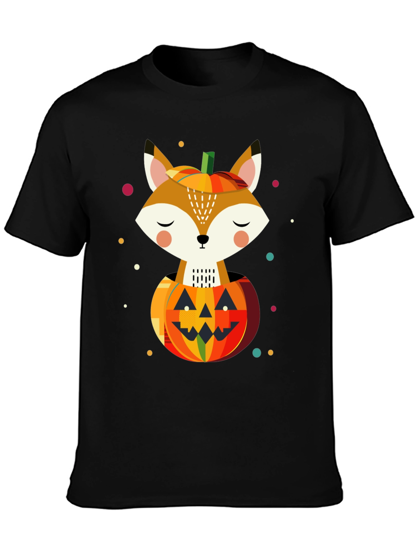 Fox in Pumpkin T-Shirt - Halloween Design