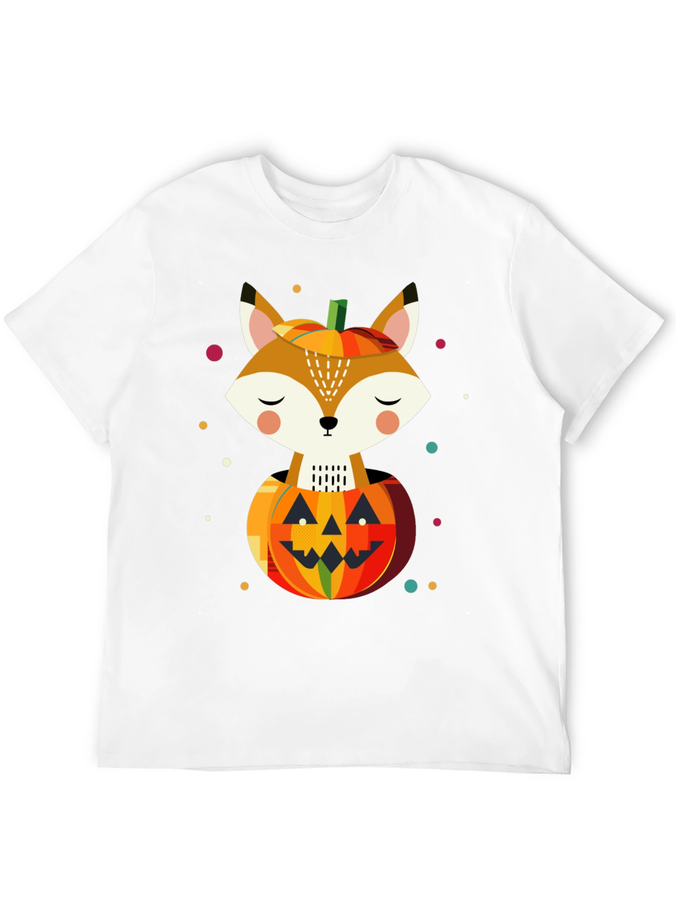 Fox in Pumpkin T-Shirt - Halloween Design