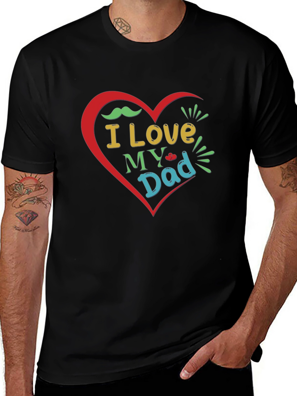 I Love My Dad Graphic T-Shirt