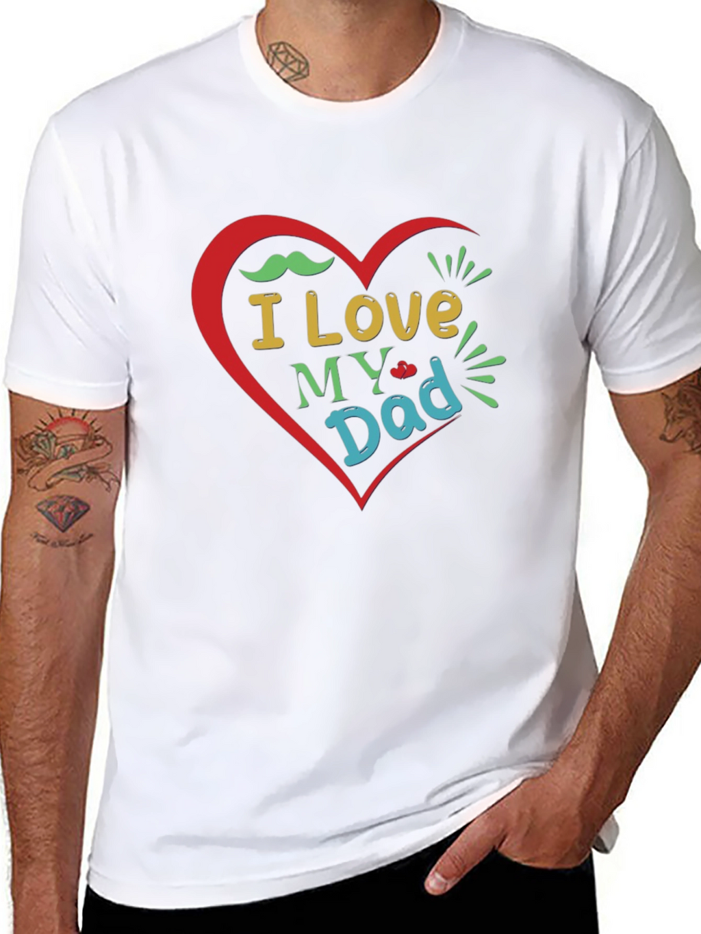 I Love My Dad Graphic T-Shirt