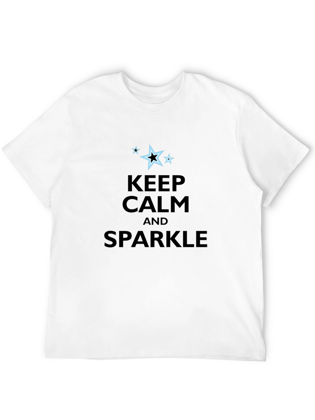 Keep Calm & Sparkle Black Graphic Tee