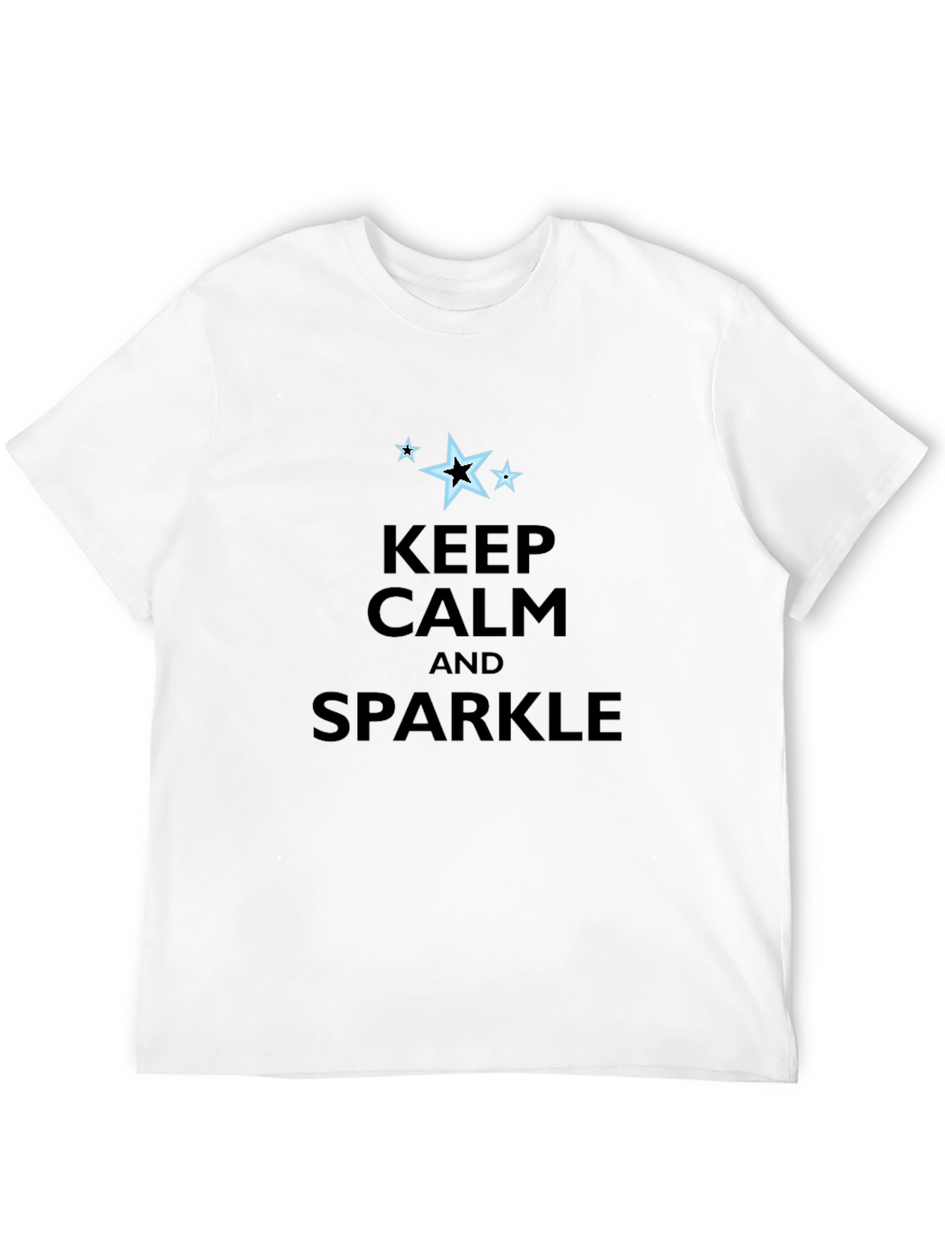 Keep Calm & Sparkle Black Graphic Tee