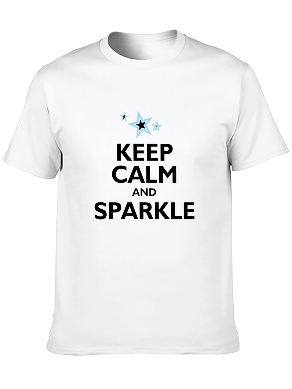 Keep Calm & Sparkle Black Graphic Tee