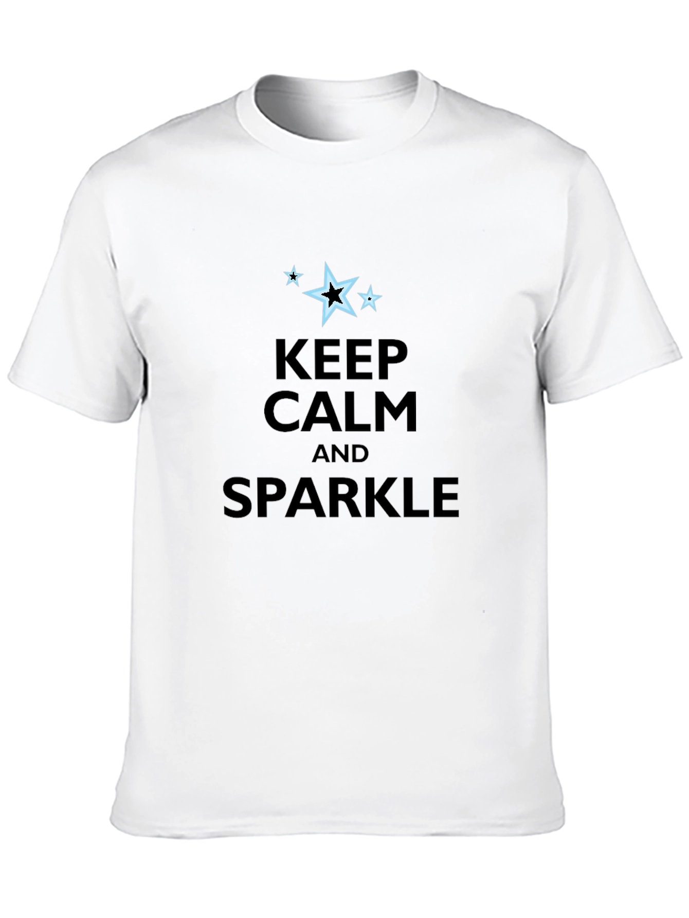 Keep Calm & Sparkle Black Graphic Tee