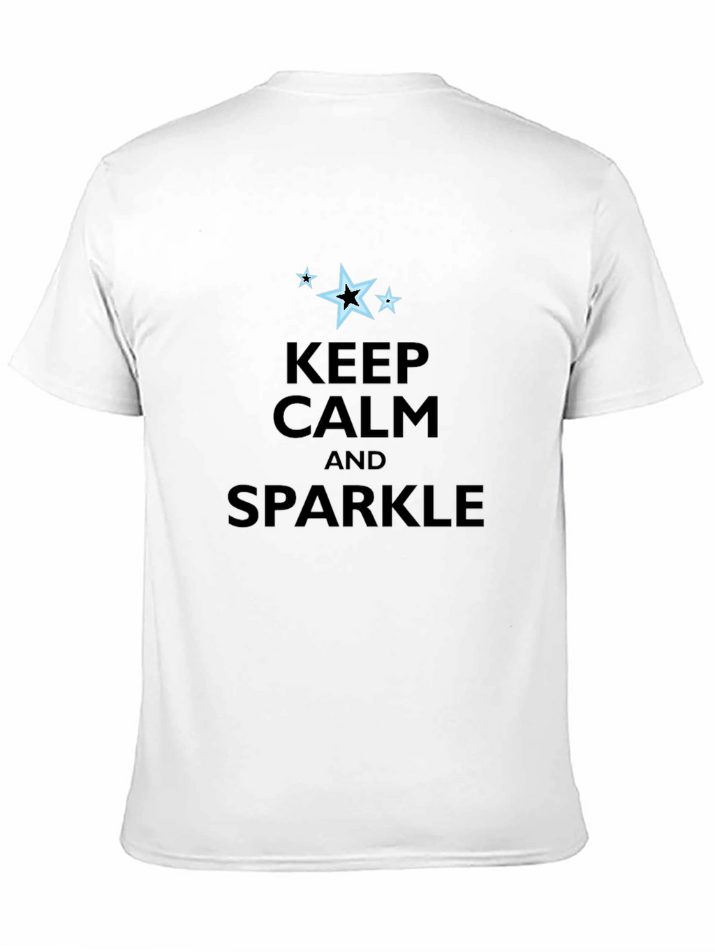 Keep Calm & Sparkle Black Graphic Tee