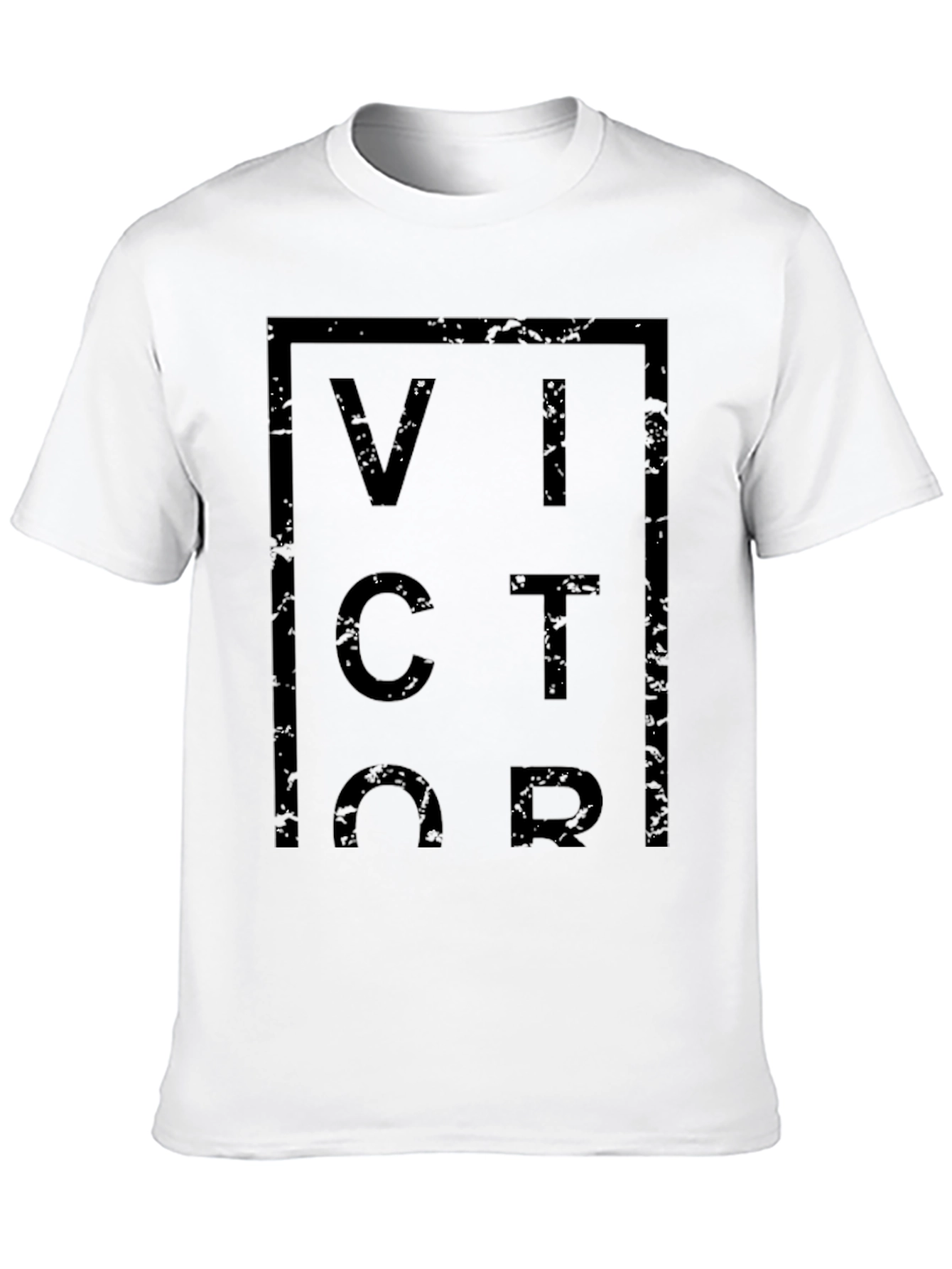 Victor Graphic Tee - Modern Black T-Shirt