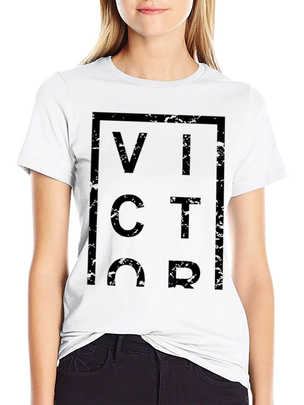 Victor Graphic Tee - Modern Black T-Shirt