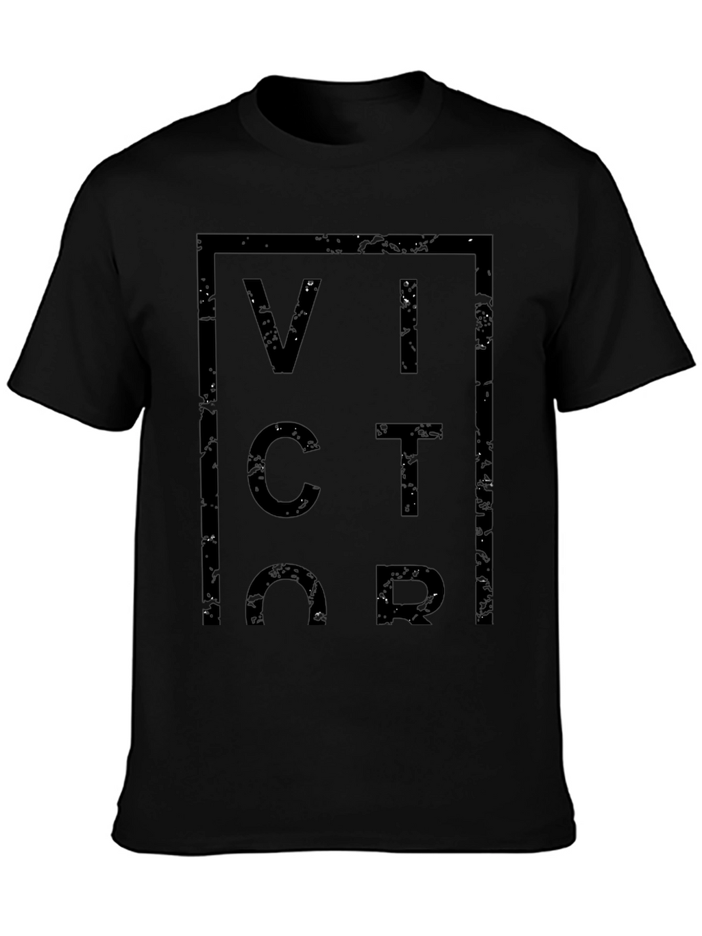 Victor Graphic Tee - Modern Black T-Shirt