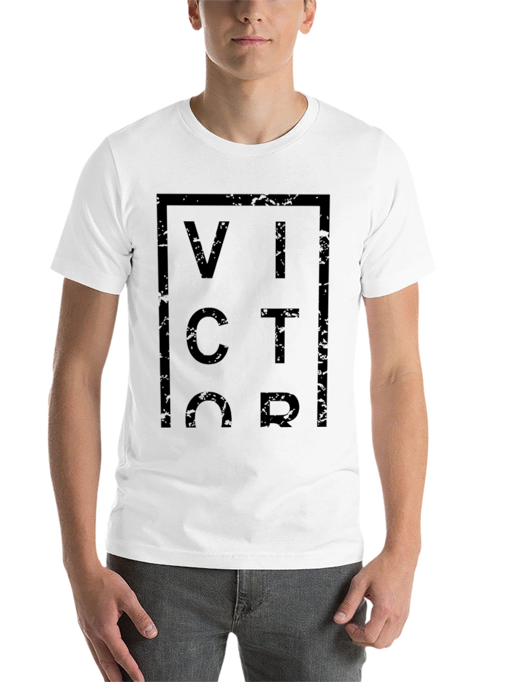 Victor Graphic Tee - Modern Black T-Shirt