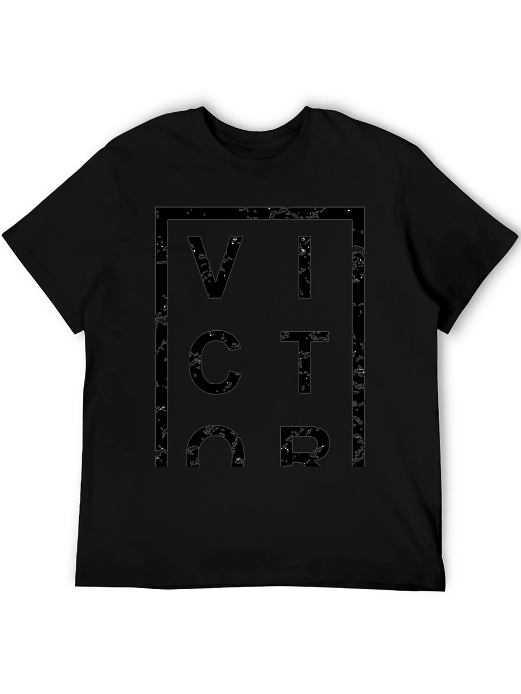 Victor Graphic Tee - Modern Black T-Shirt