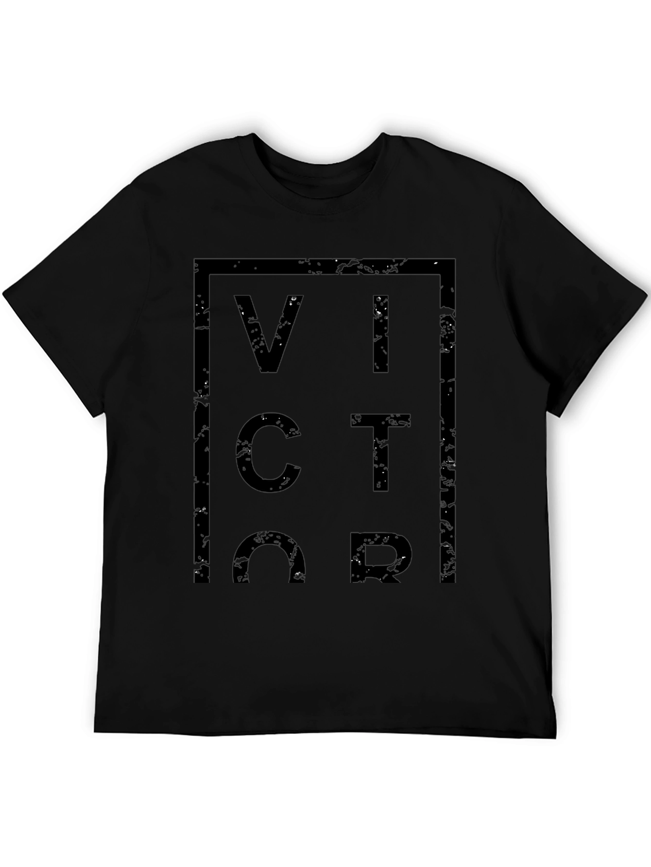 Victor Graphic Tee - Modern Black T-Shirt