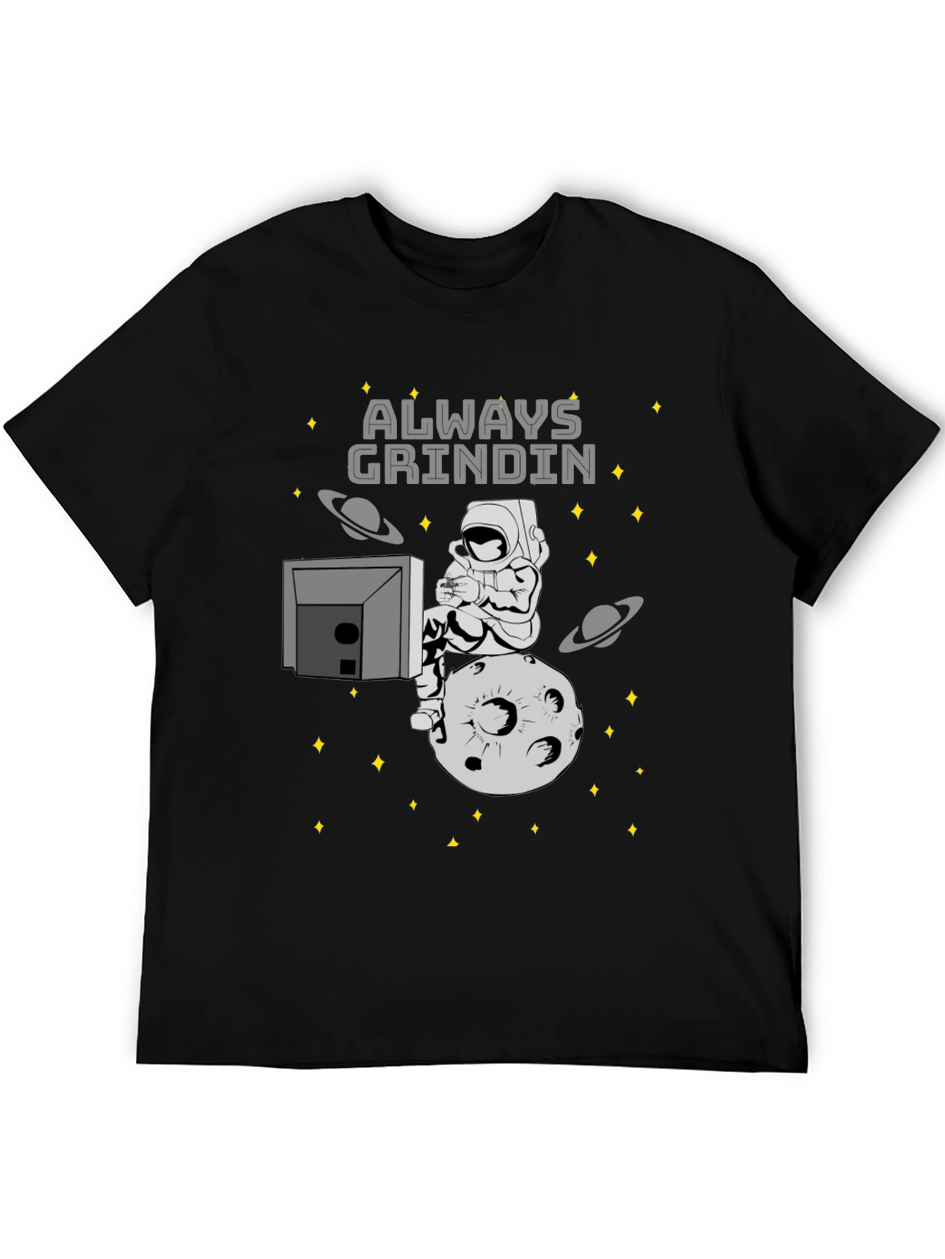 Always Grindin Space Gamer T-Shirt