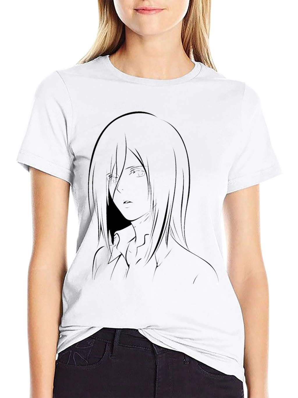 Anime Character Graphic Black T-Shirt