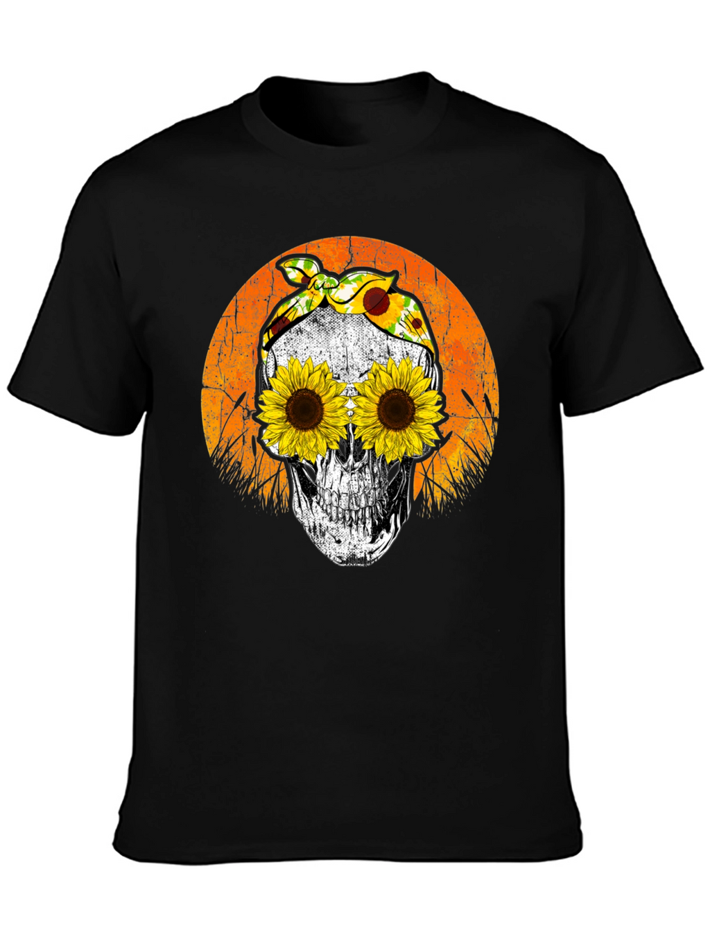 Sunflower Skull T-Shirt