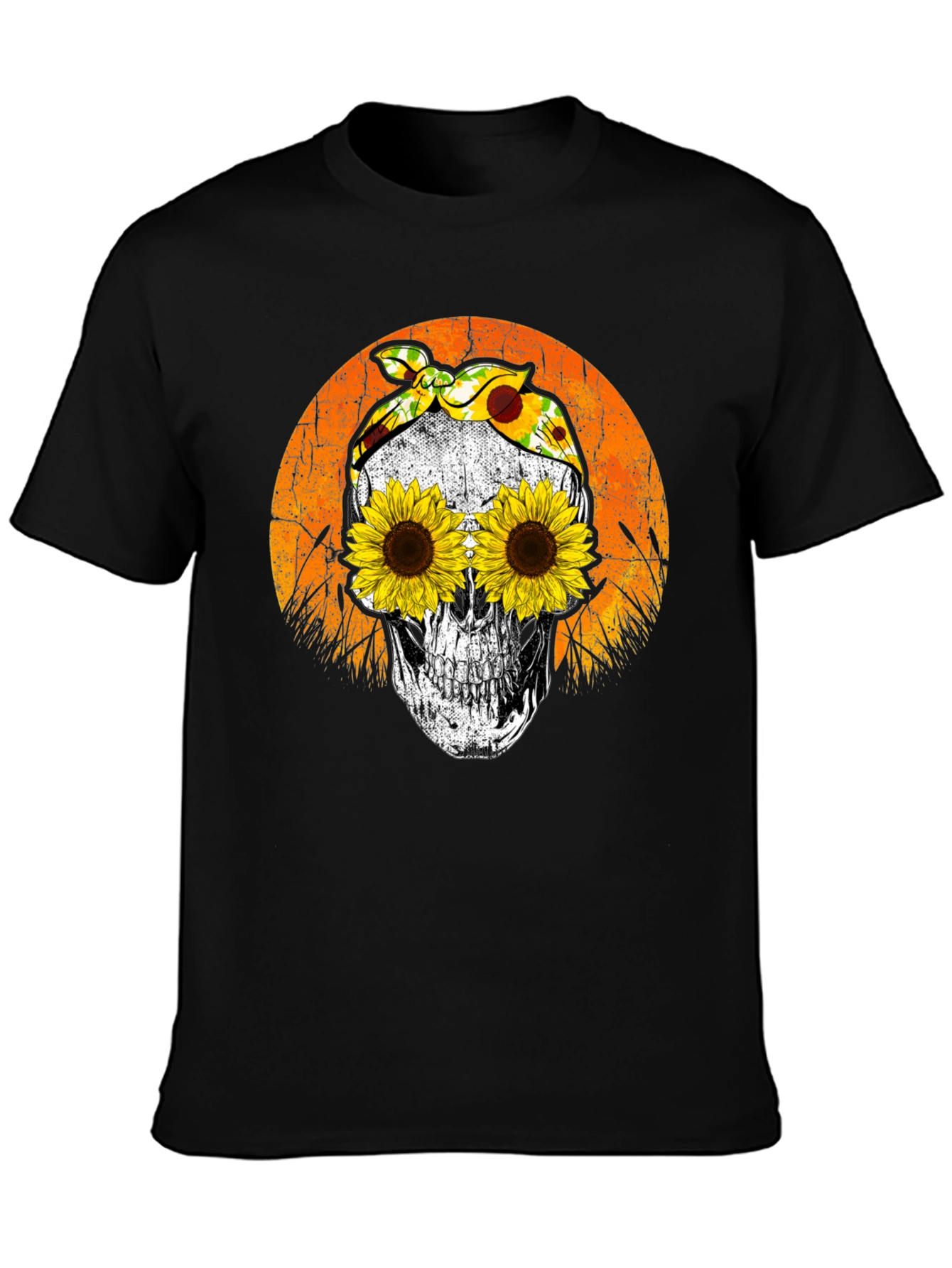 Sunflower Skull T-Shirt