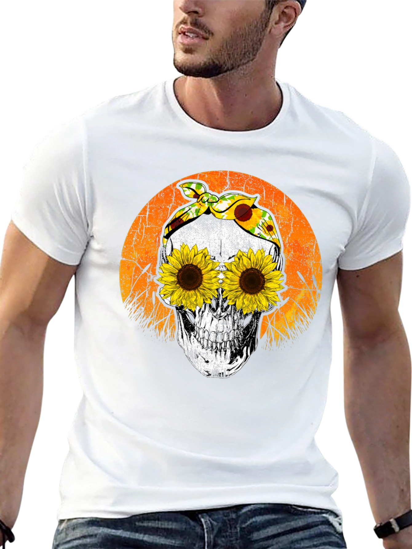 Sunflower Skull T-Shirt