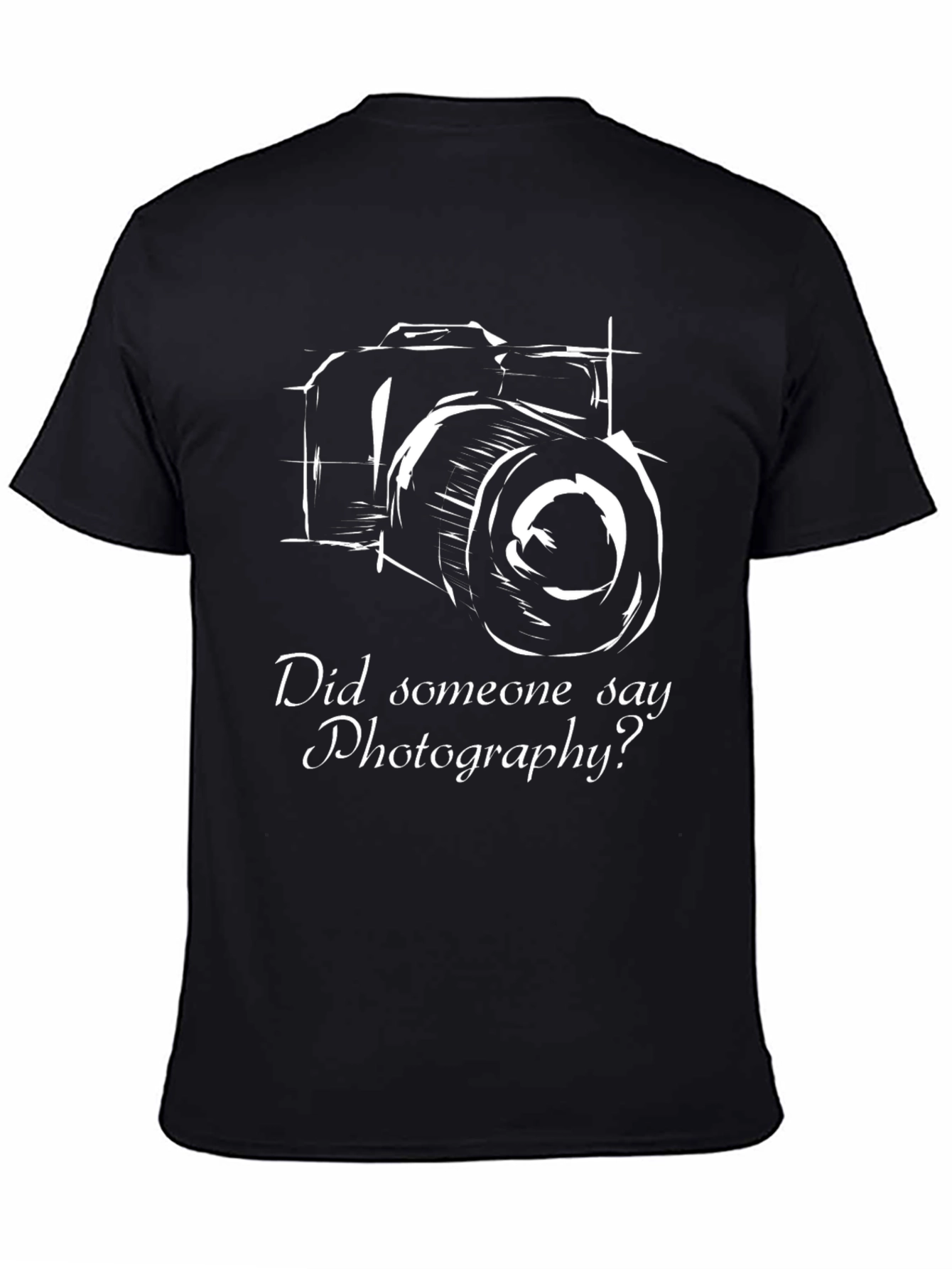 Photography Enthusiast Black T-Shirt