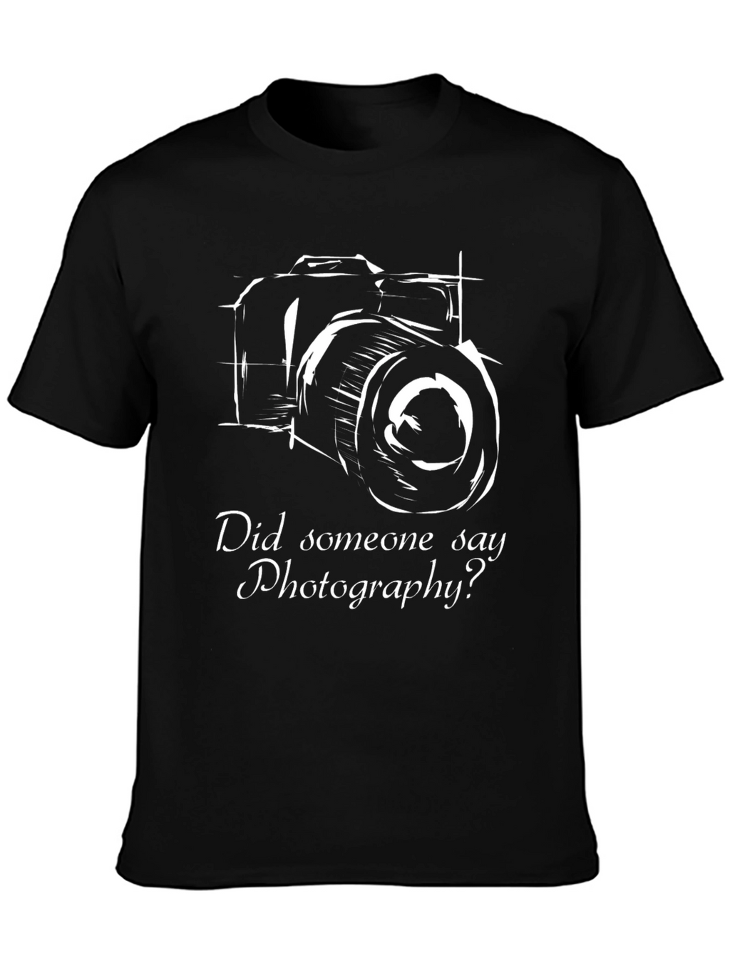 Photography Enthusiast Black T-Shirt