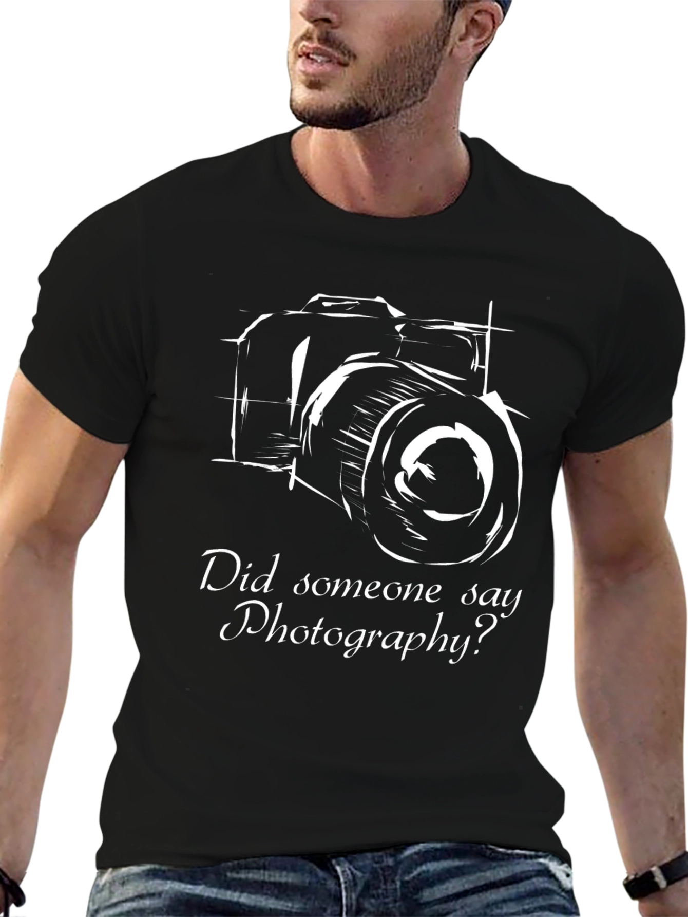 Photography Enthusiast Black T-Shirt