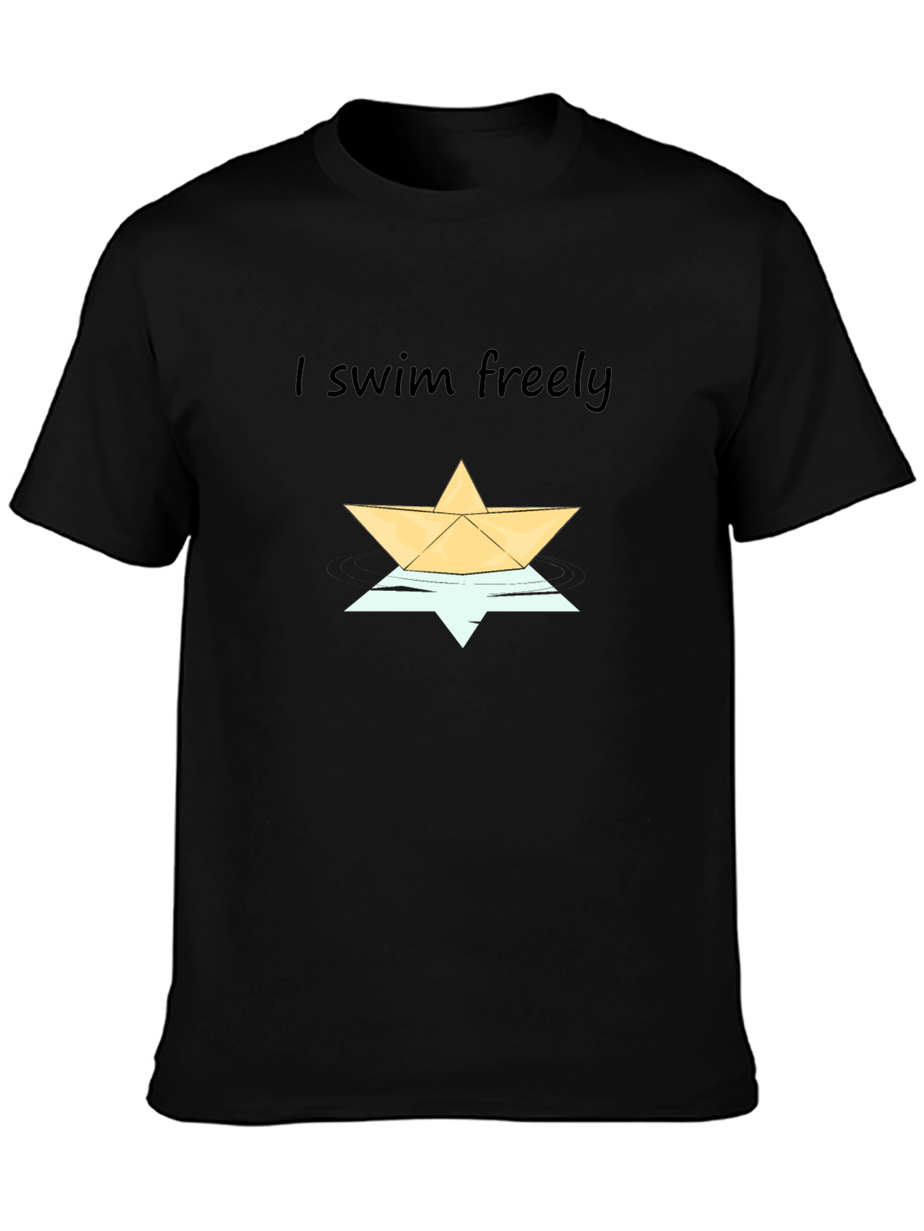 I Swim Freely Graphic Tee - Stylish Comfort