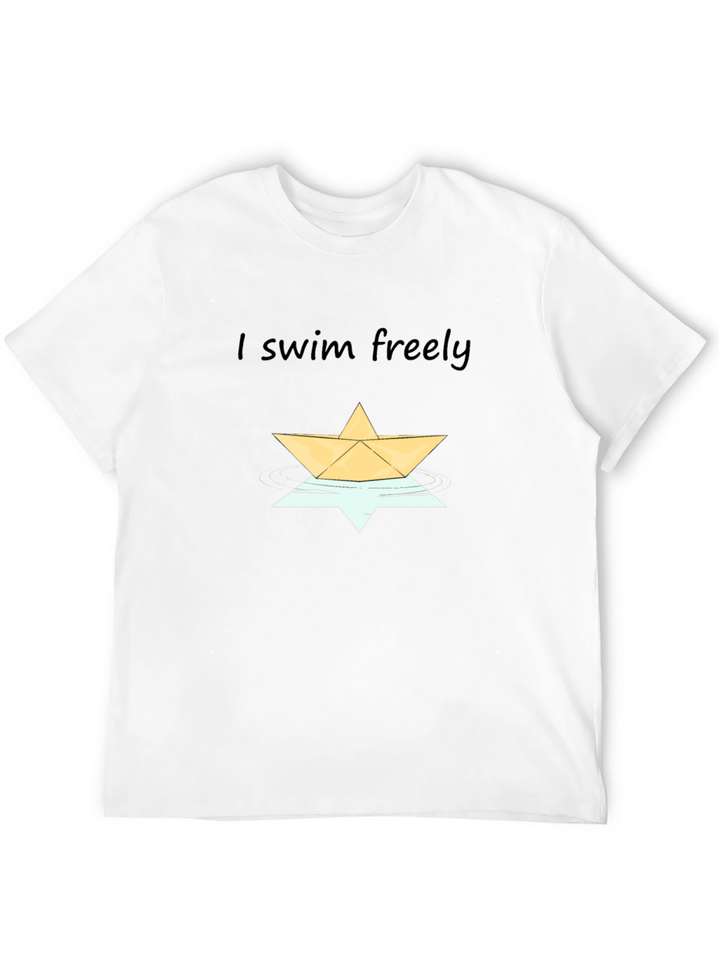 I Swim Freely Graphic Tee - Stylish Comfort