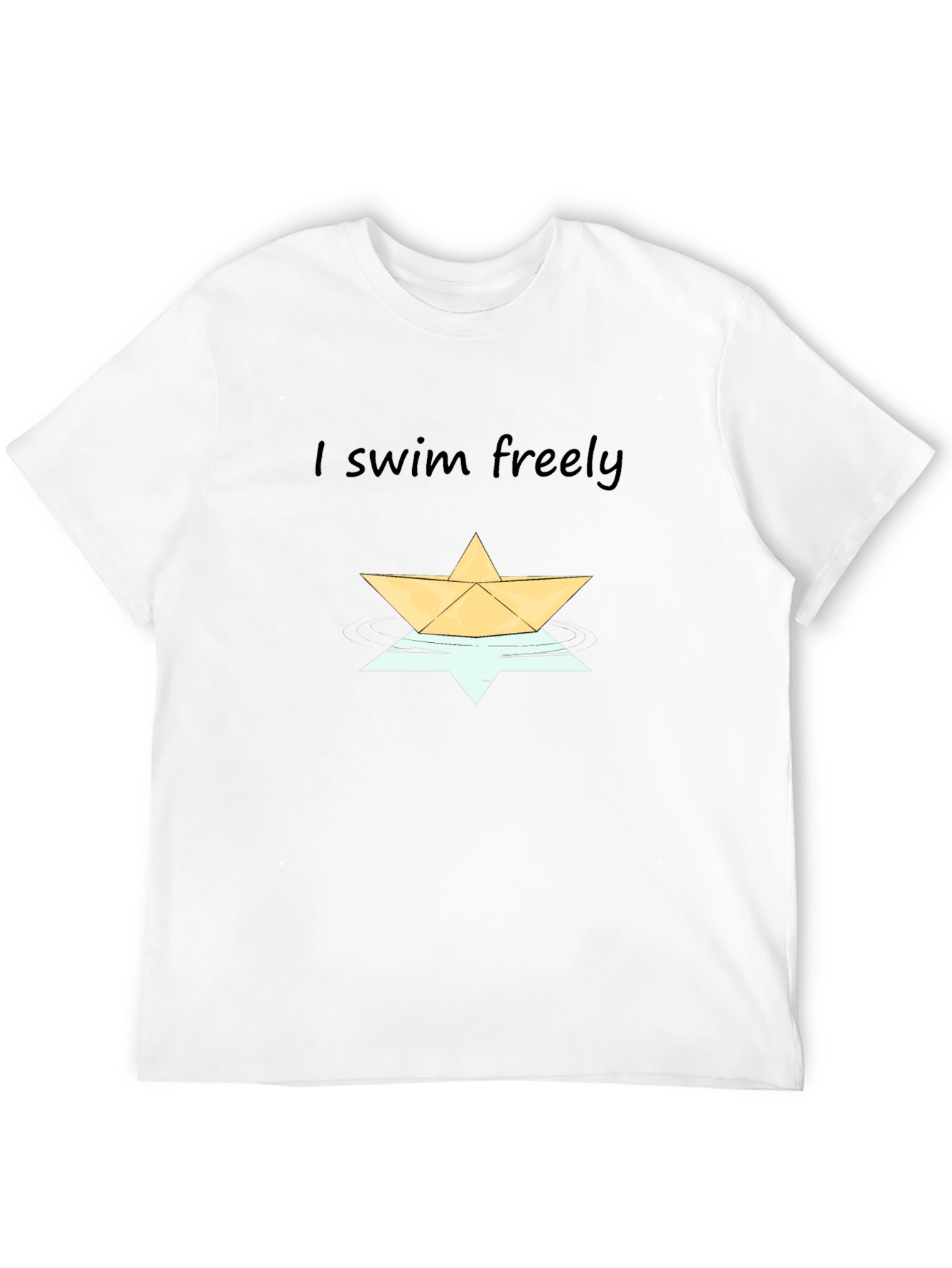 I Swim Freely Graphic Tee - Stylish Comfort