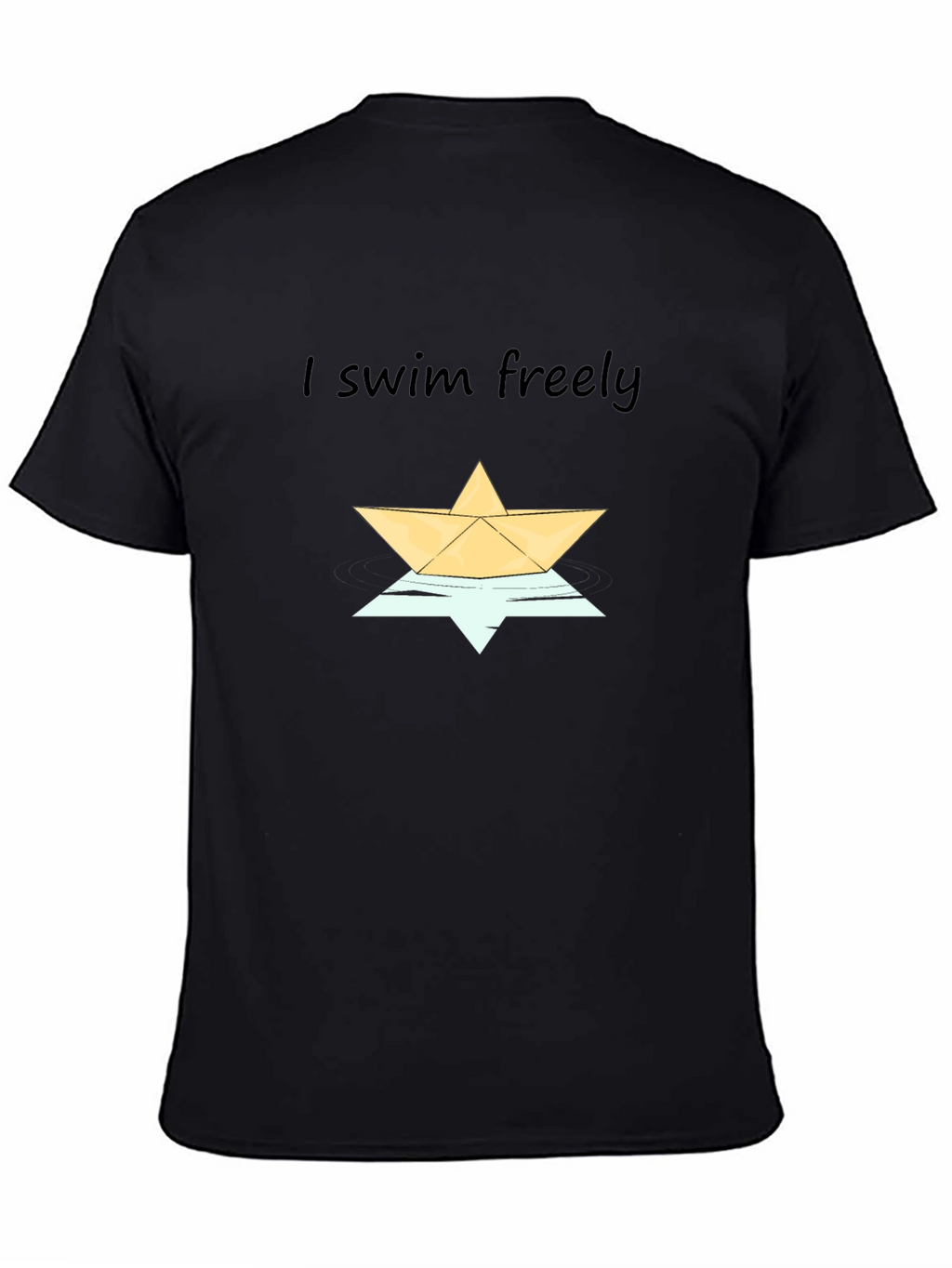 I Swim Freely Graphic Tee - Stylish Comfort