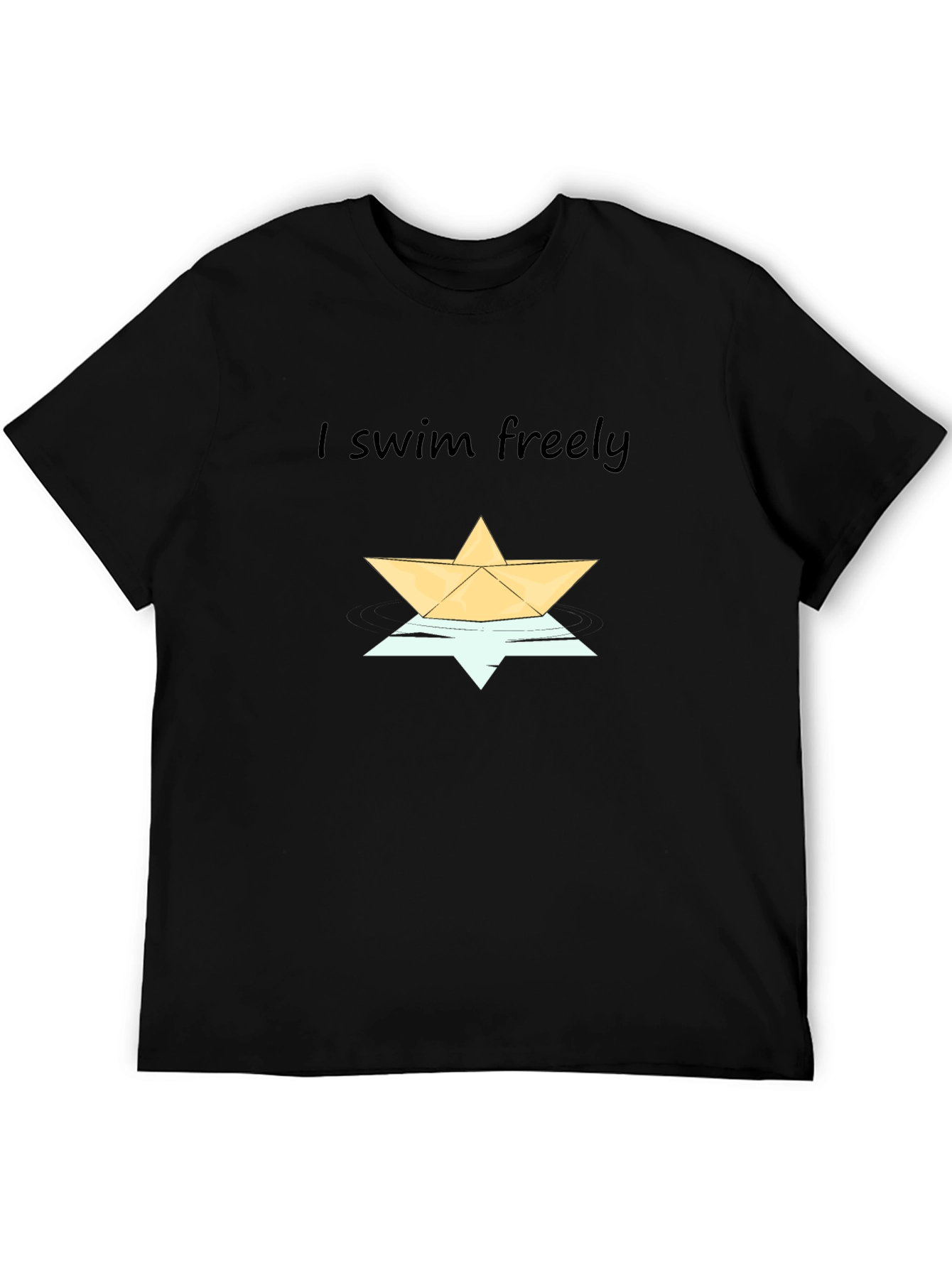 I Swim Freely Graphic Tee - Stylish Comfort