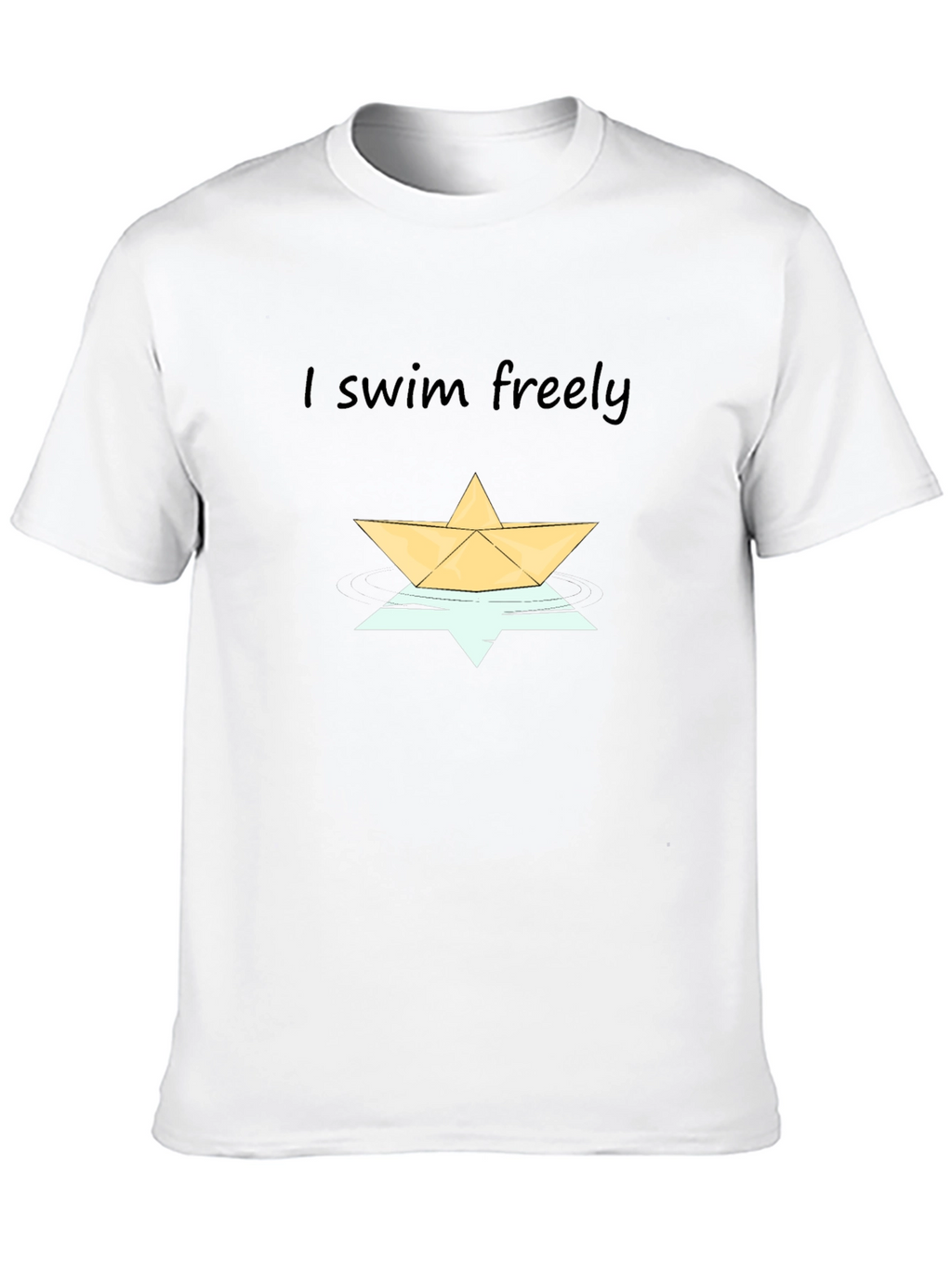 I Swim Freely Graphic Tee - Stylish Comfort