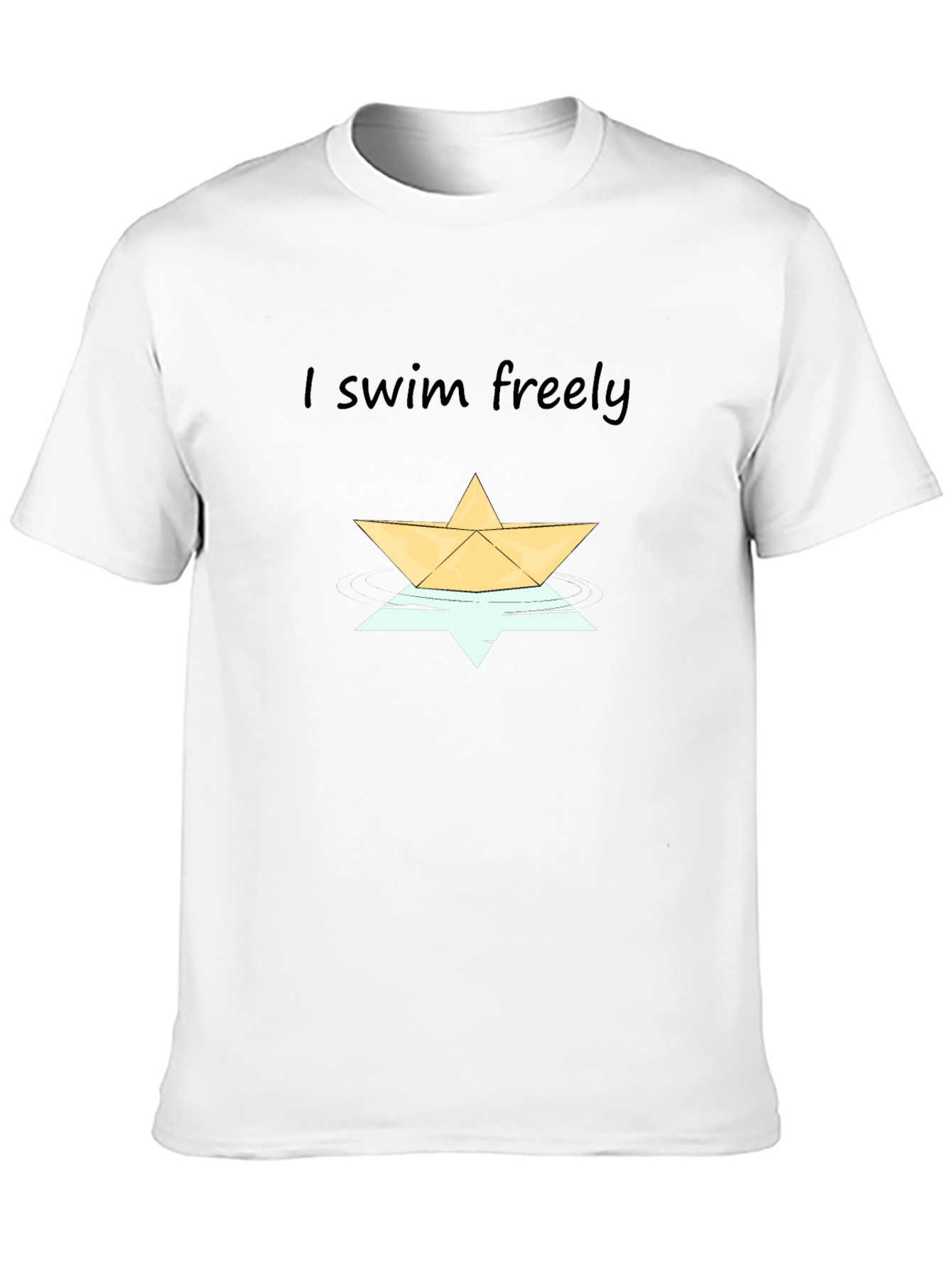 I Swim Freely Graphic Tee - Stylish Comfort