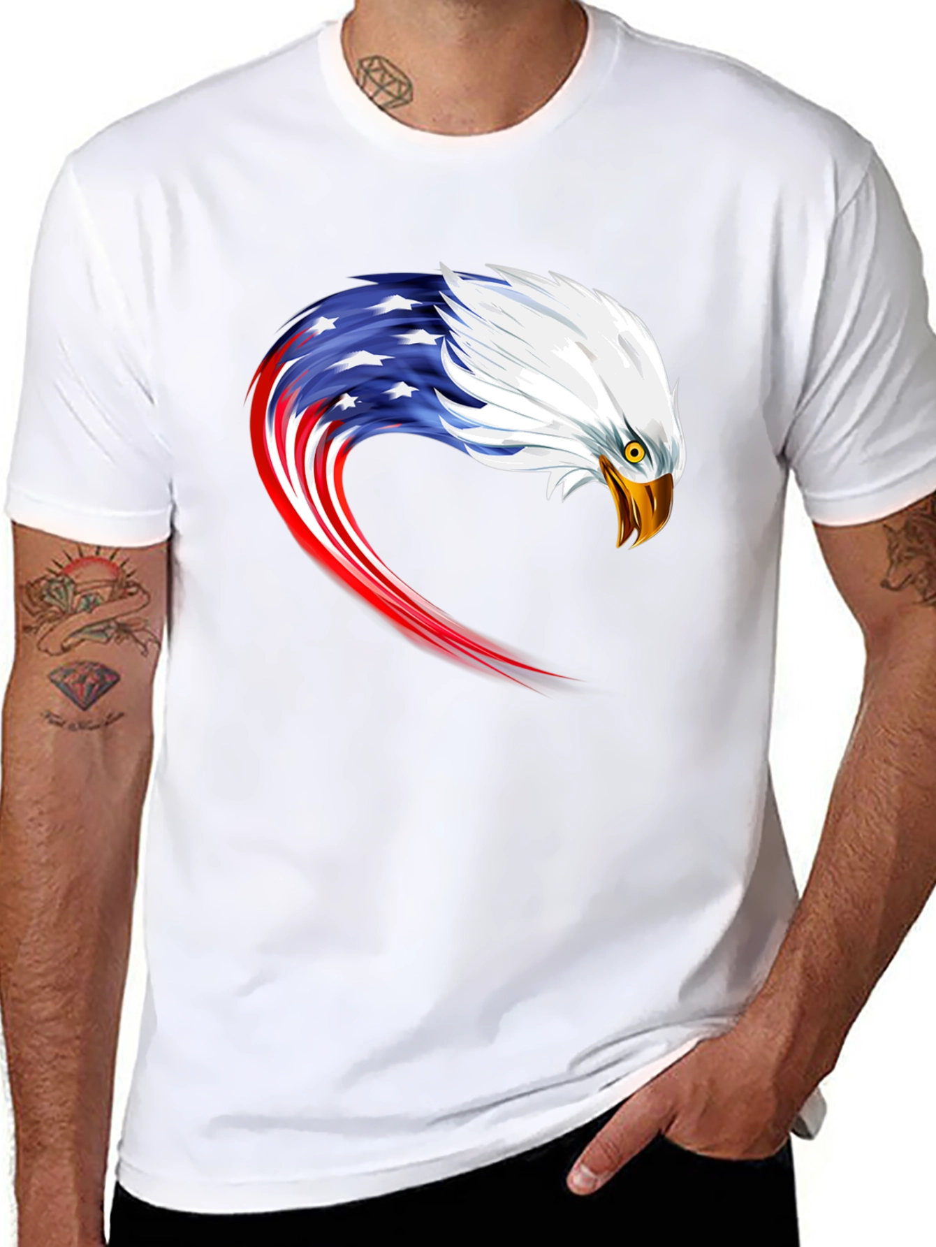 American Eagle Graphic Tee - Patriotic Design