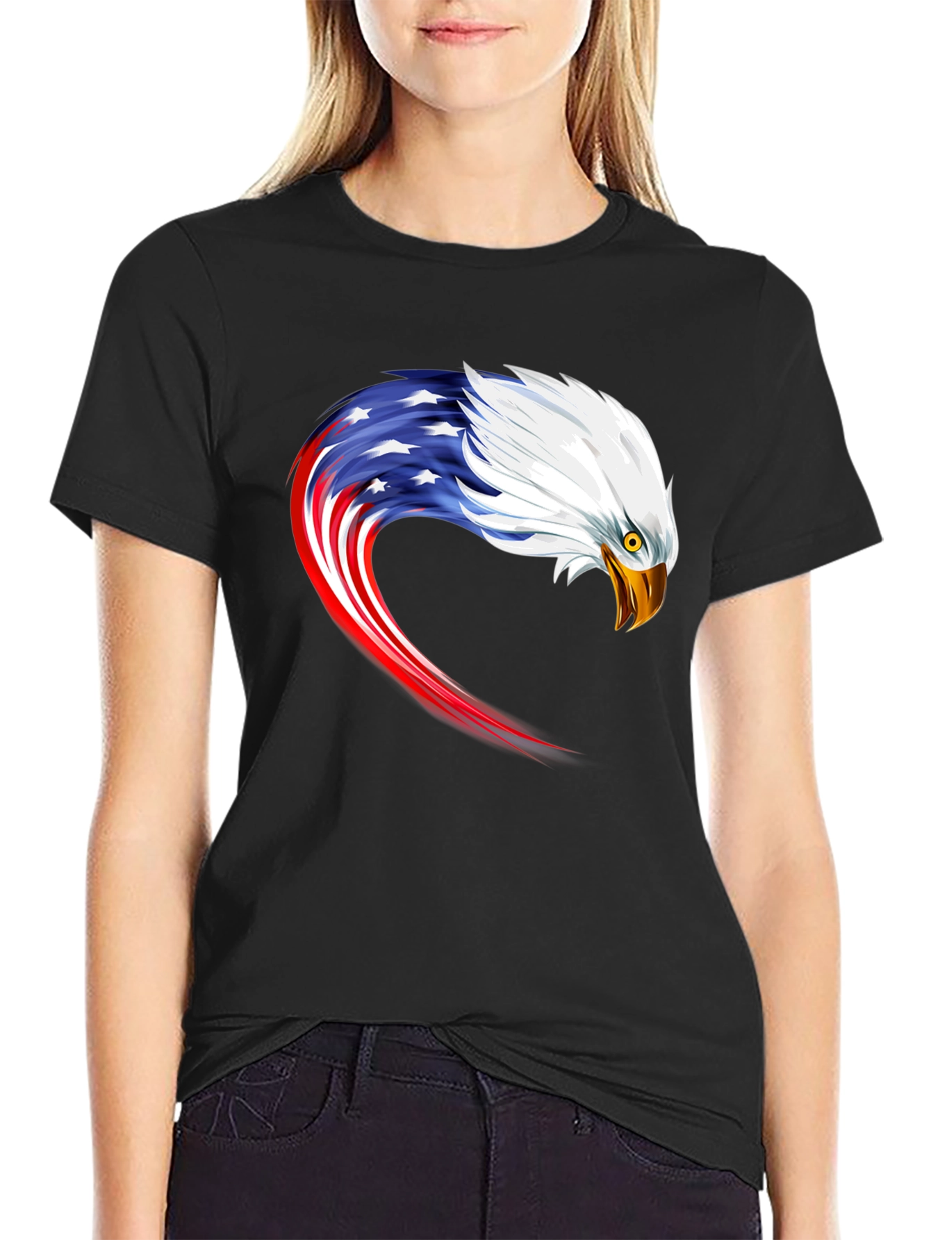 American Eagle Graphic Tee - Patriotic Design
