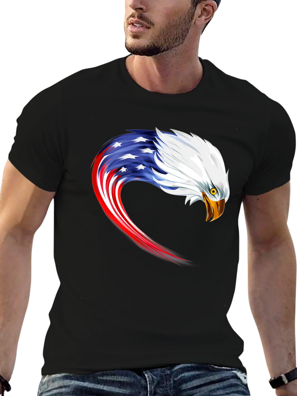 American Eagle Graphic Tee - Patriotic Design
