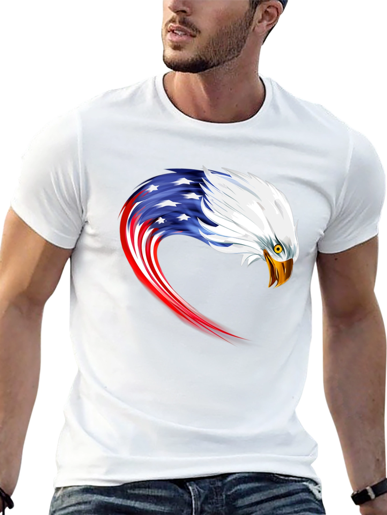 American Eagle Graphic Tee - Patriotic Design