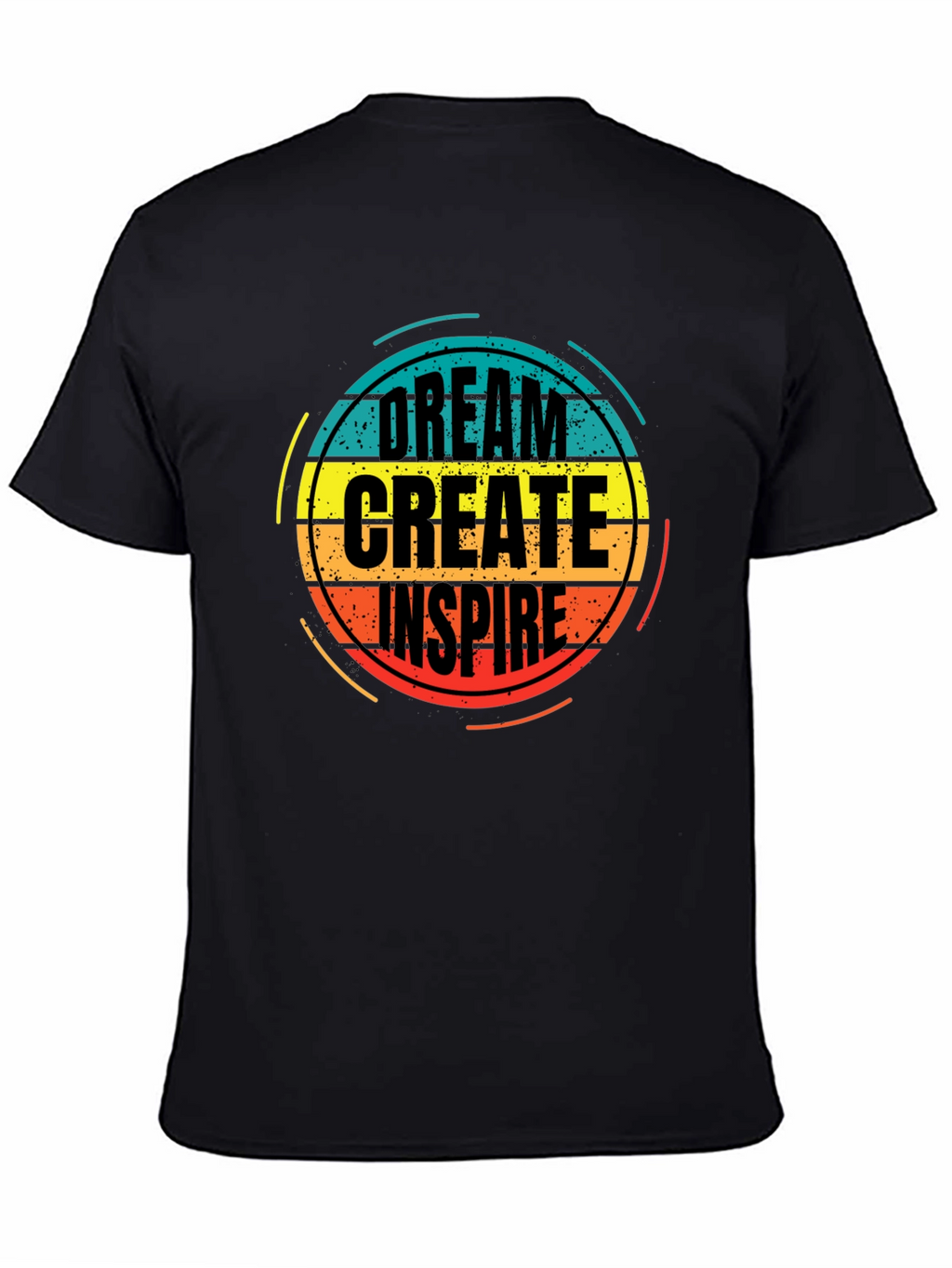 Dream Create Inspire Graphic Tee - Black