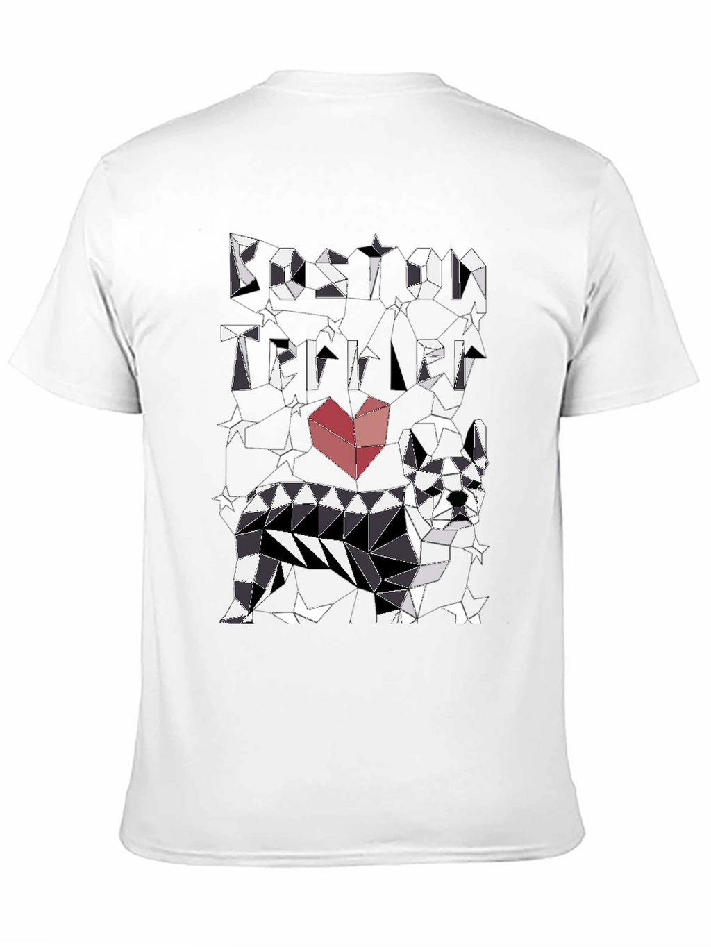 Boston Terrier Geometric T-Shirt