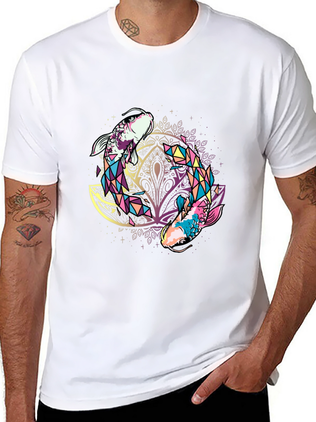 Pisces Graphic Tee - Zodiac Fish Design