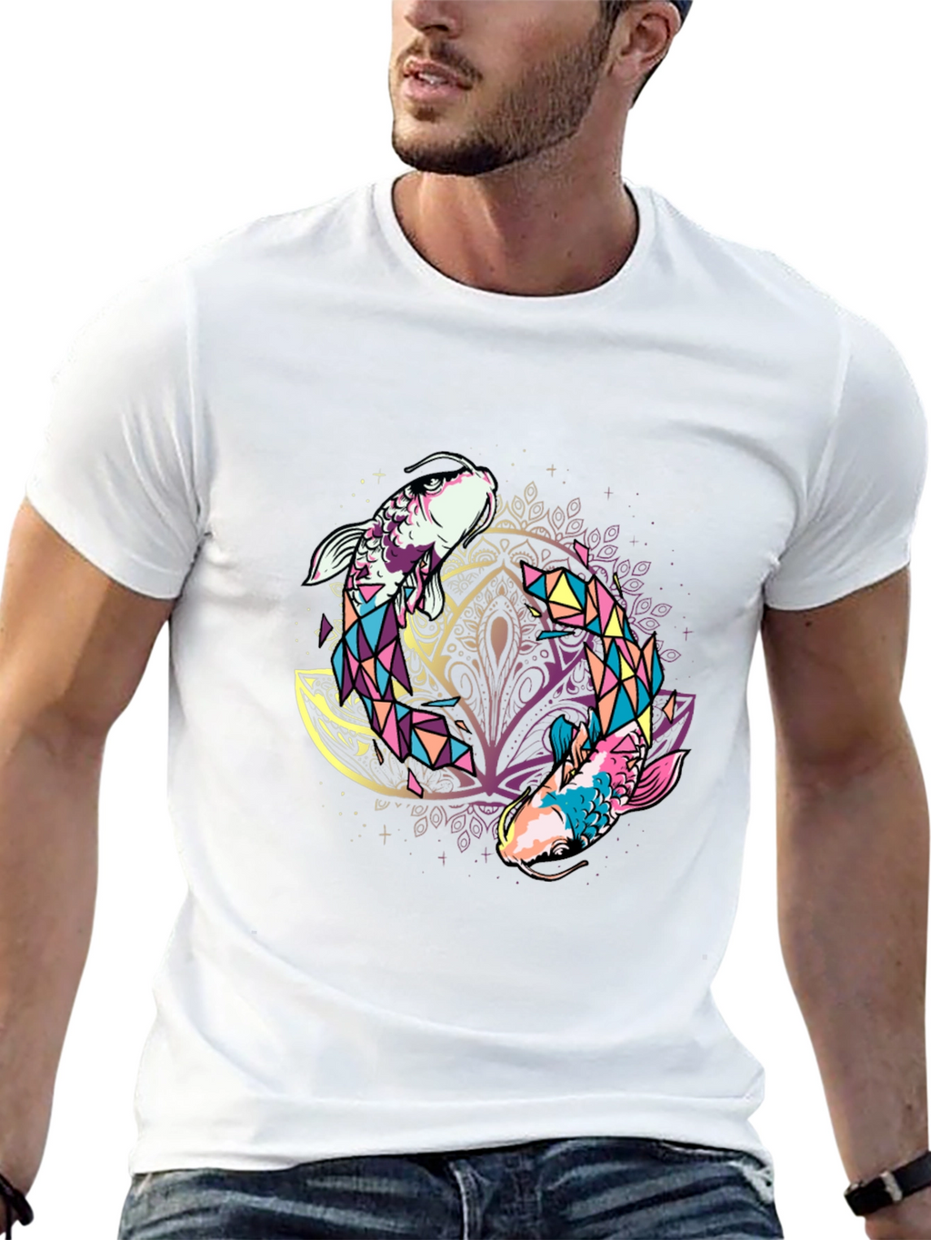 Pisces Graphic Tee - Zodiac Fish Design