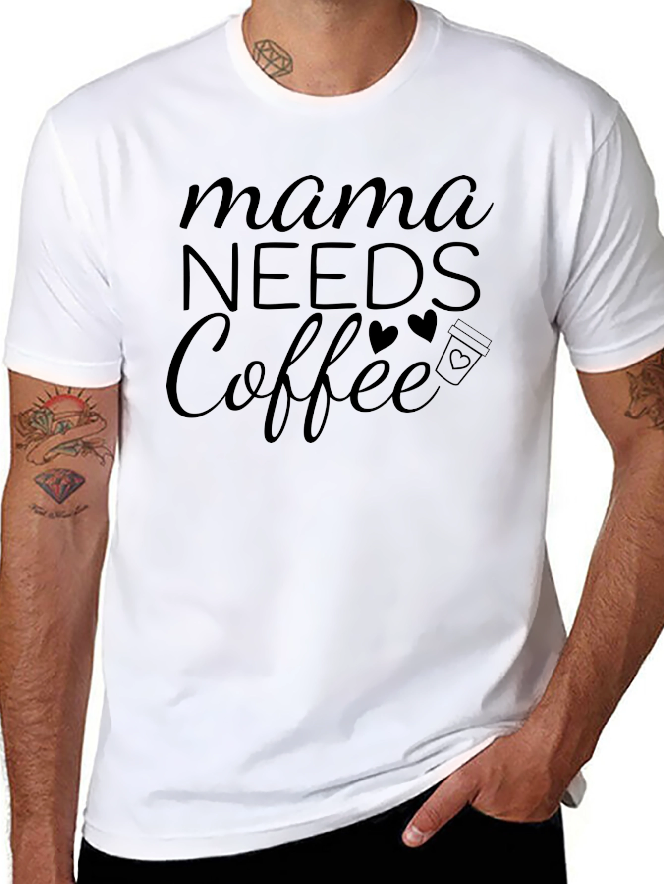 Mama Needs Coffee Graphic Tee - Casual Comfort