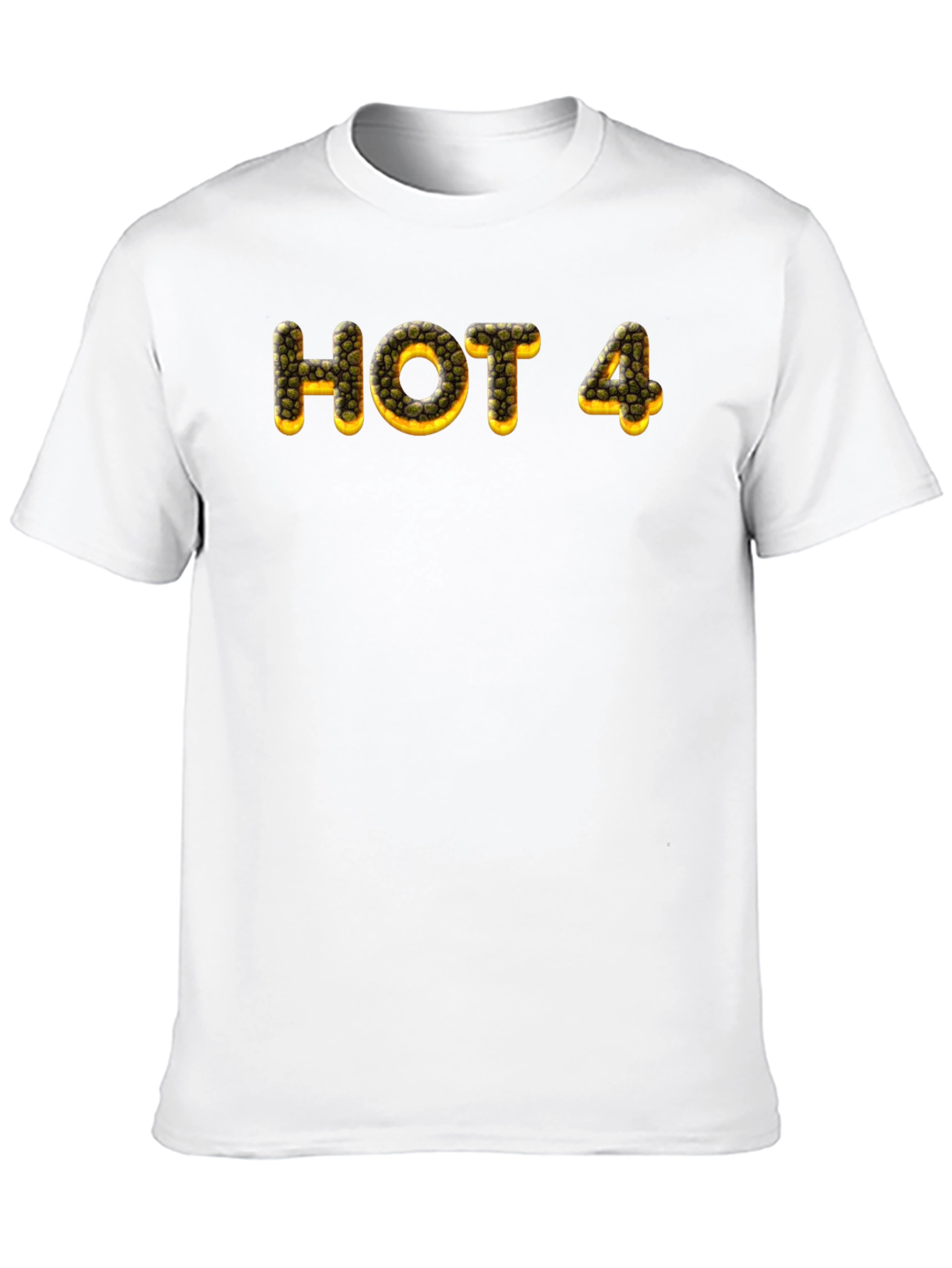 HOT 4 Tee - Unique Graphic Print Black T-Shirt