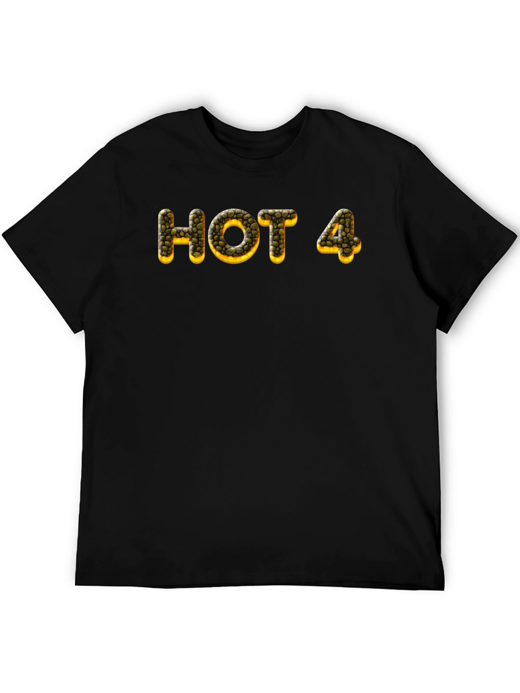 HOT 4 Tee - Unique Graphic Print Black T-Shirt