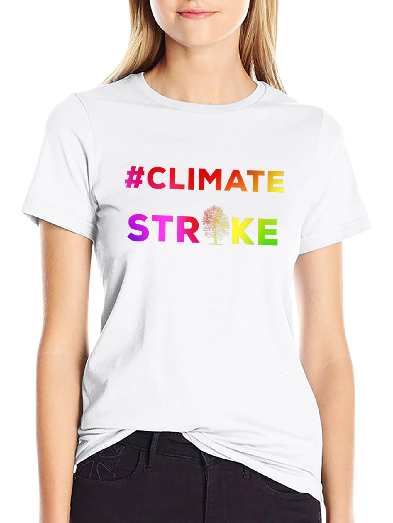 Climate Strike Rainbow Graphic Tee