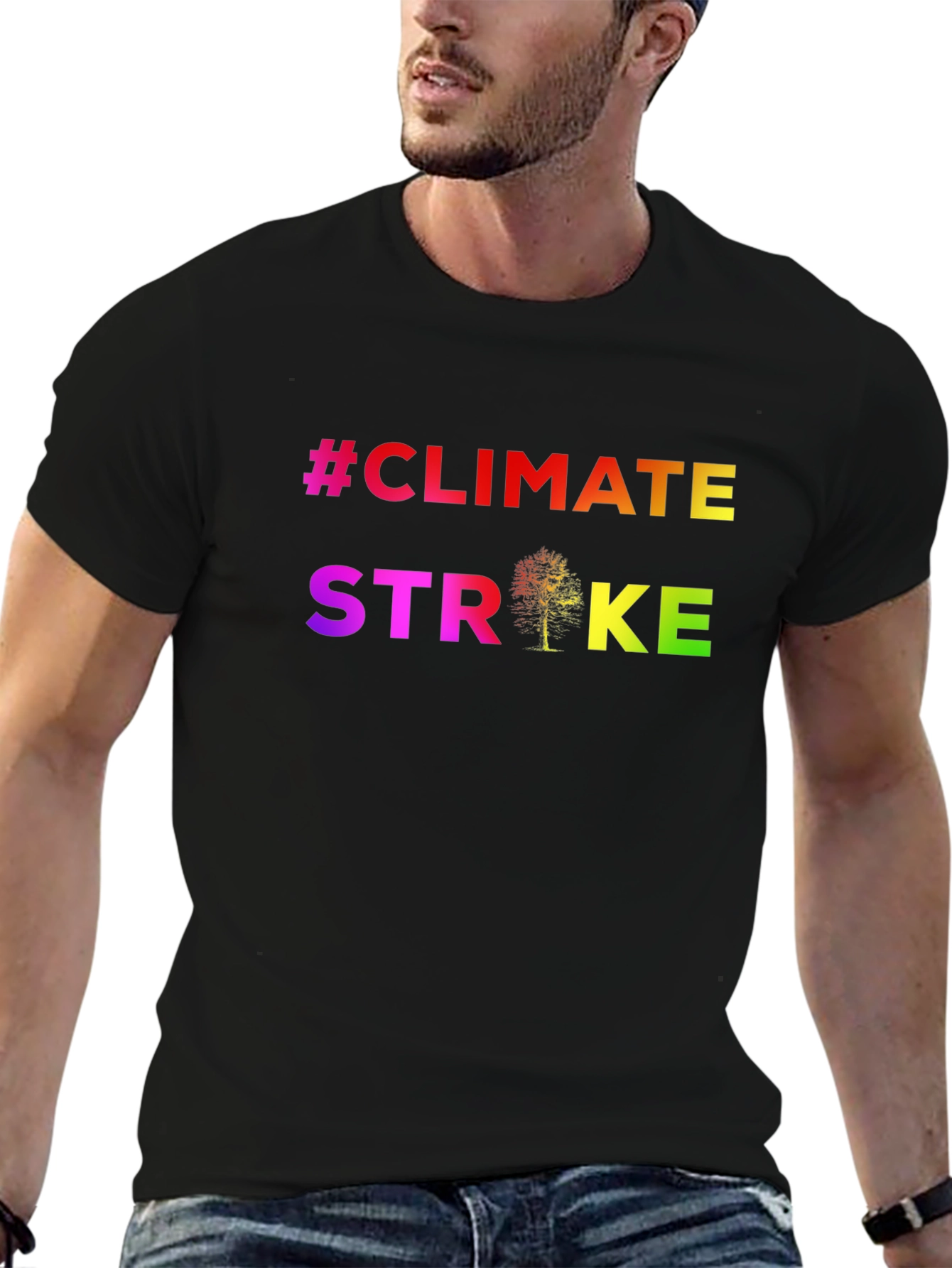 Climate Strike Rainbow Graphic Tee
