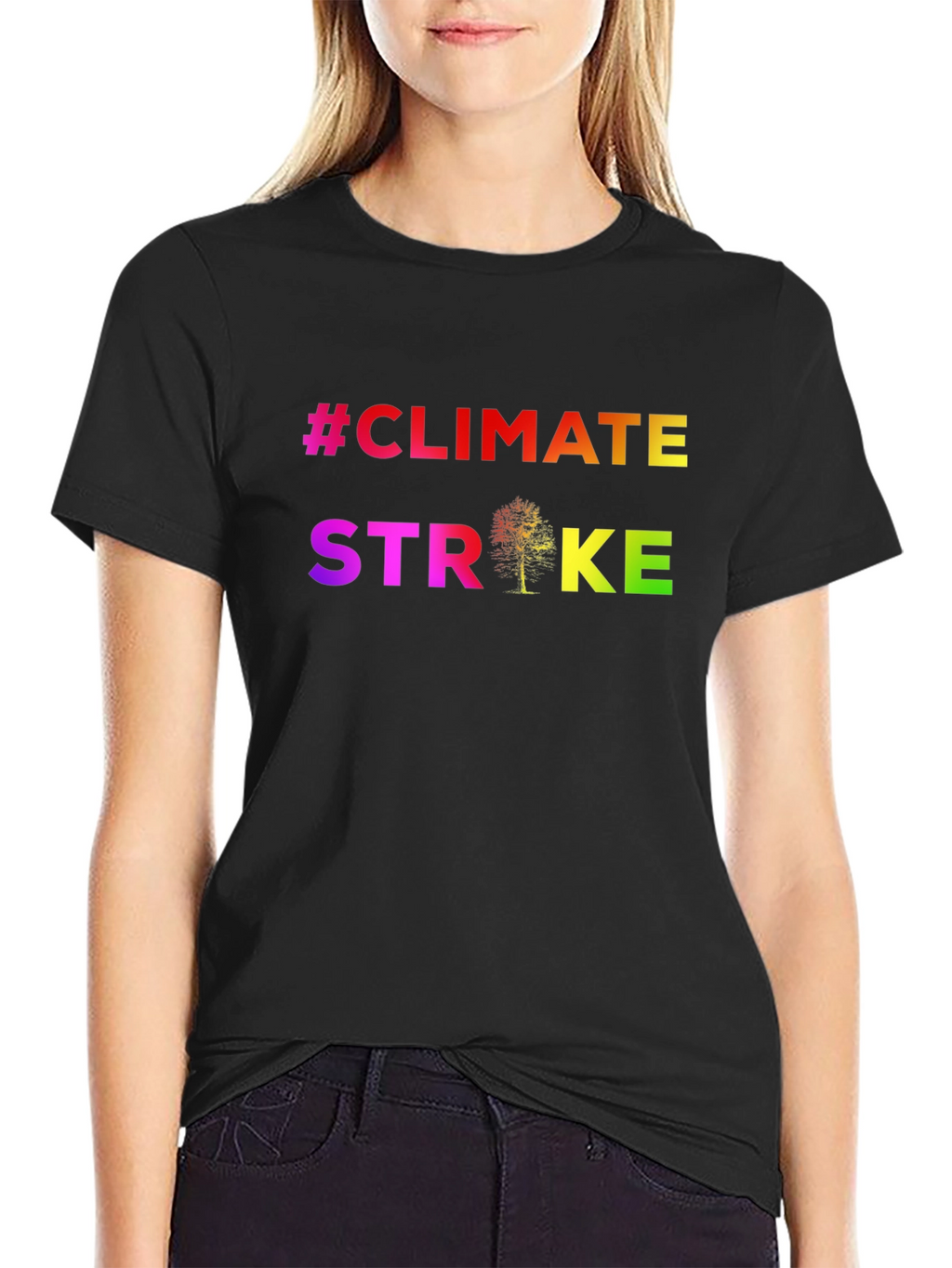 Climate Strike Rainbow Graphic Tee