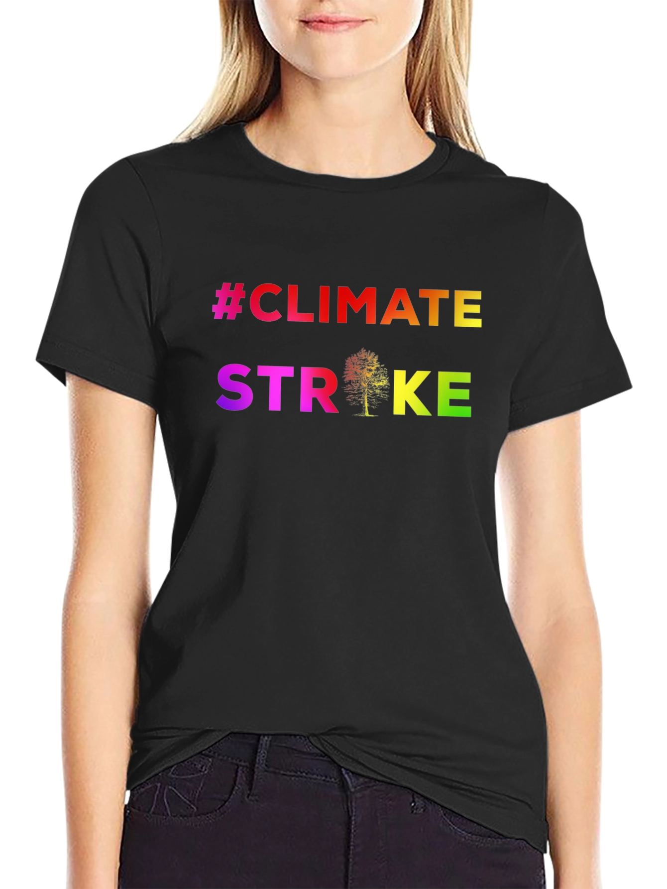 Climate Strike Rainbow Graphic Tee