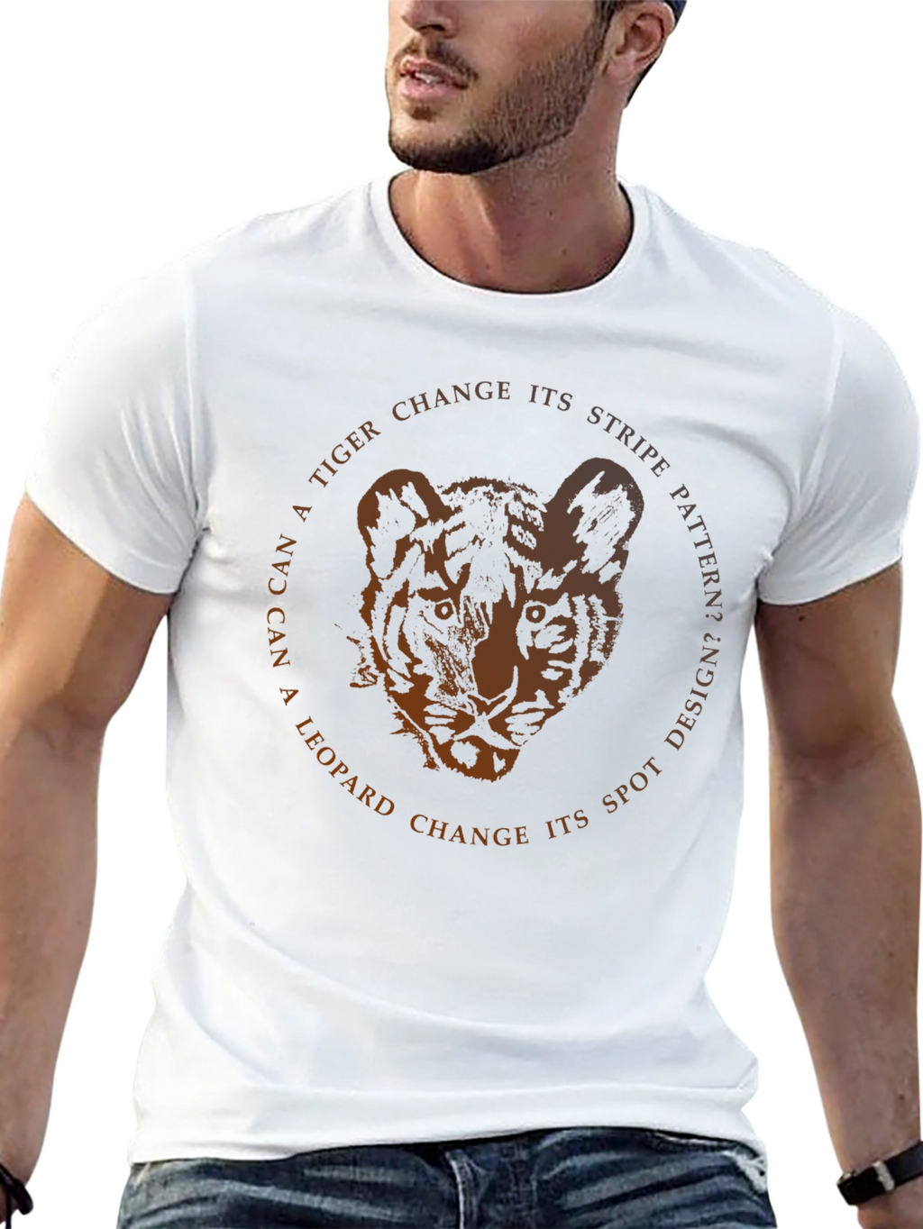 Tiger Stripe Pattern Tee