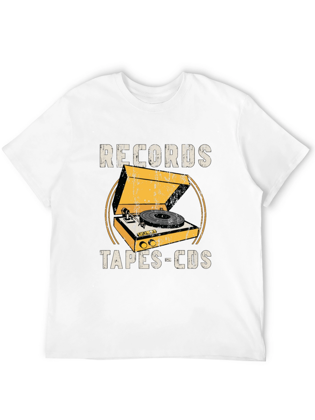Retro Records Tapes CDs Graphic Tee